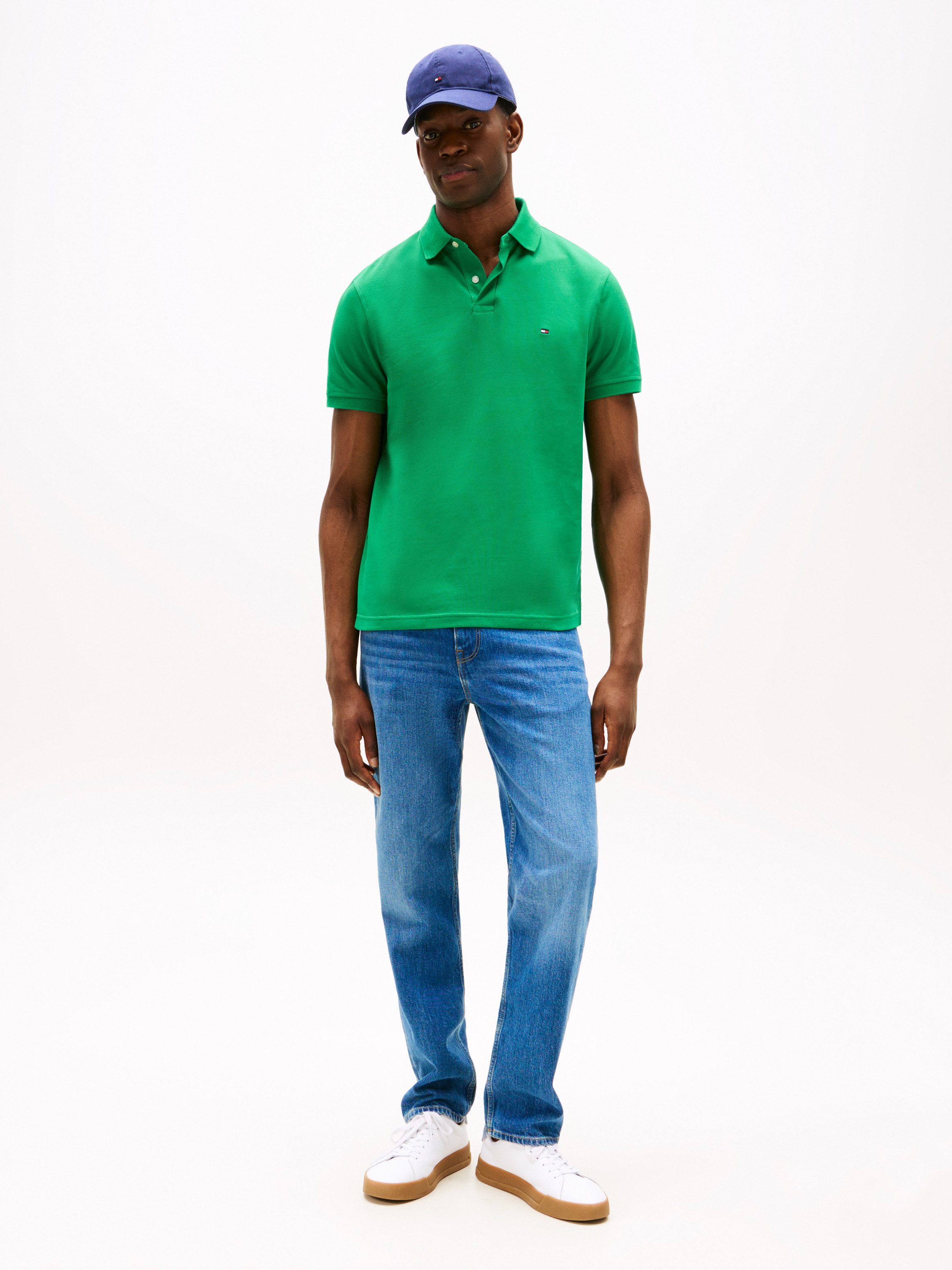 Tommy Hilfiger Poloshirt met tommy hilfiger contraststrepen in de kraag