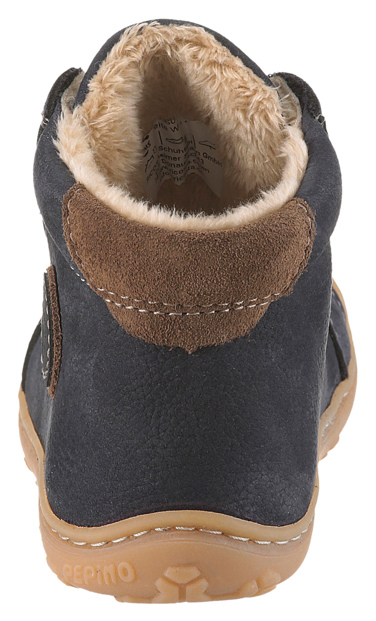 PEPINO by RICOSTA Babyschoentjes Georgie WMS: wijd Winterlaars met breedtemetingssysteem, maat sjabloon te downloaden