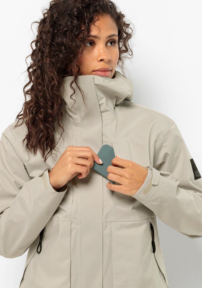 Jack Wolfskin Regenjack WANDERMOOD 3L JKT W