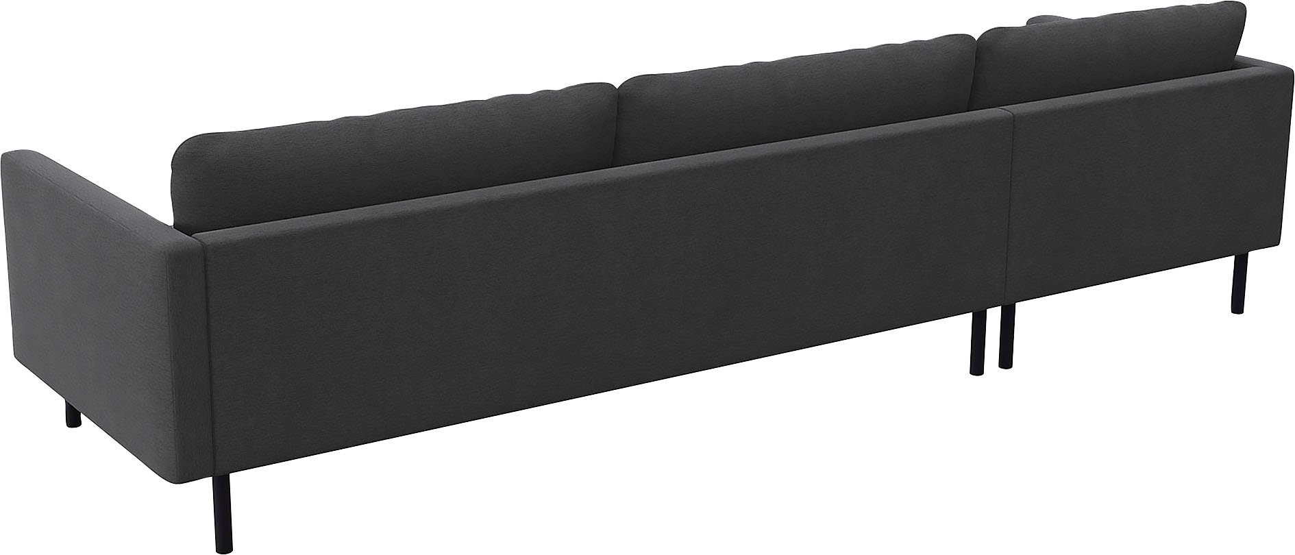 FLEXLUX Hoekbank Bolzano, elegant en comfortabel, L-vorm Zitting van koudschuim & stalen vering, losse zit- en rugkussens