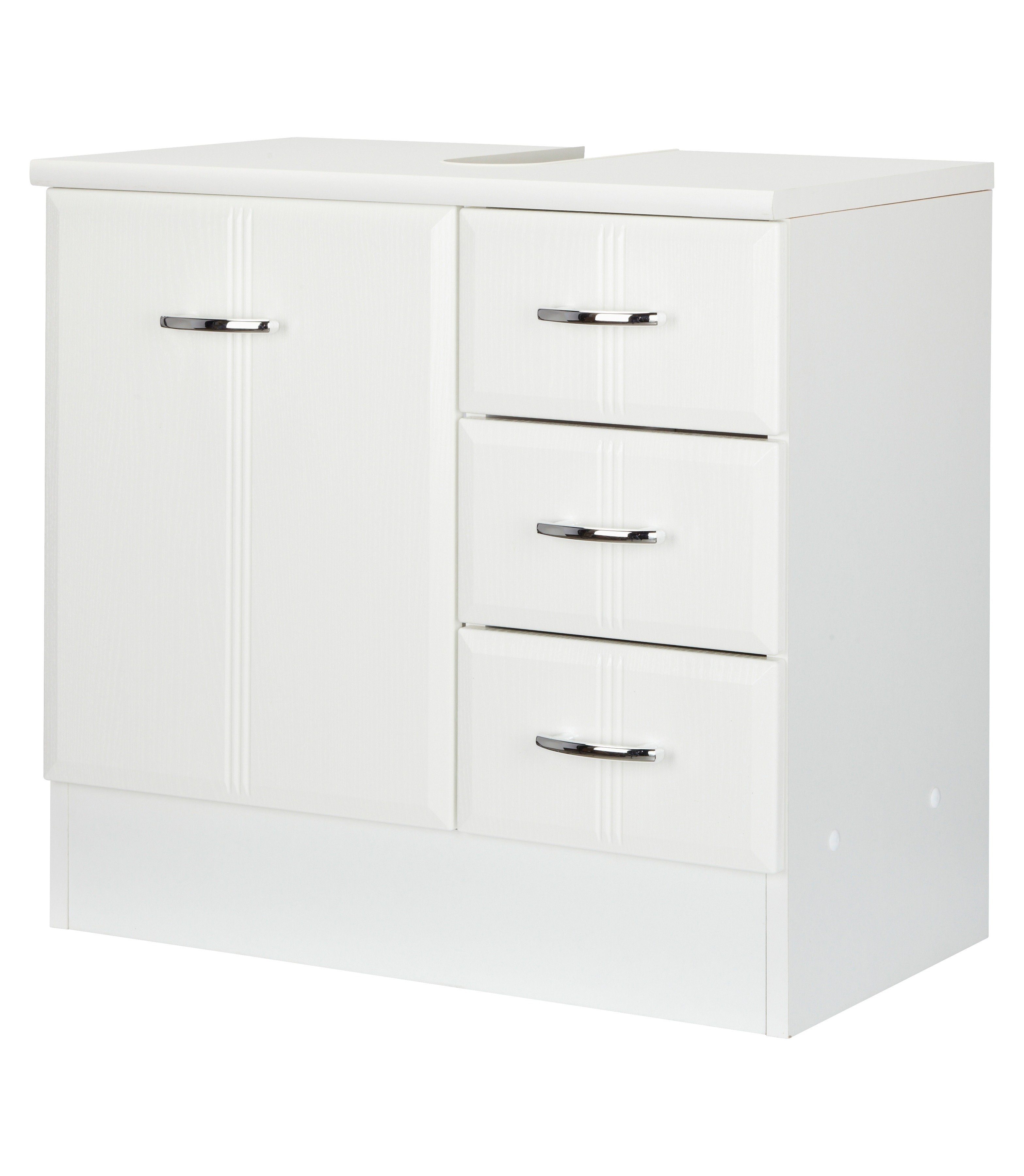 welltime Wastafelonderkast Rallye Badkamermeubel, breedte 60 cm onderkasten wit