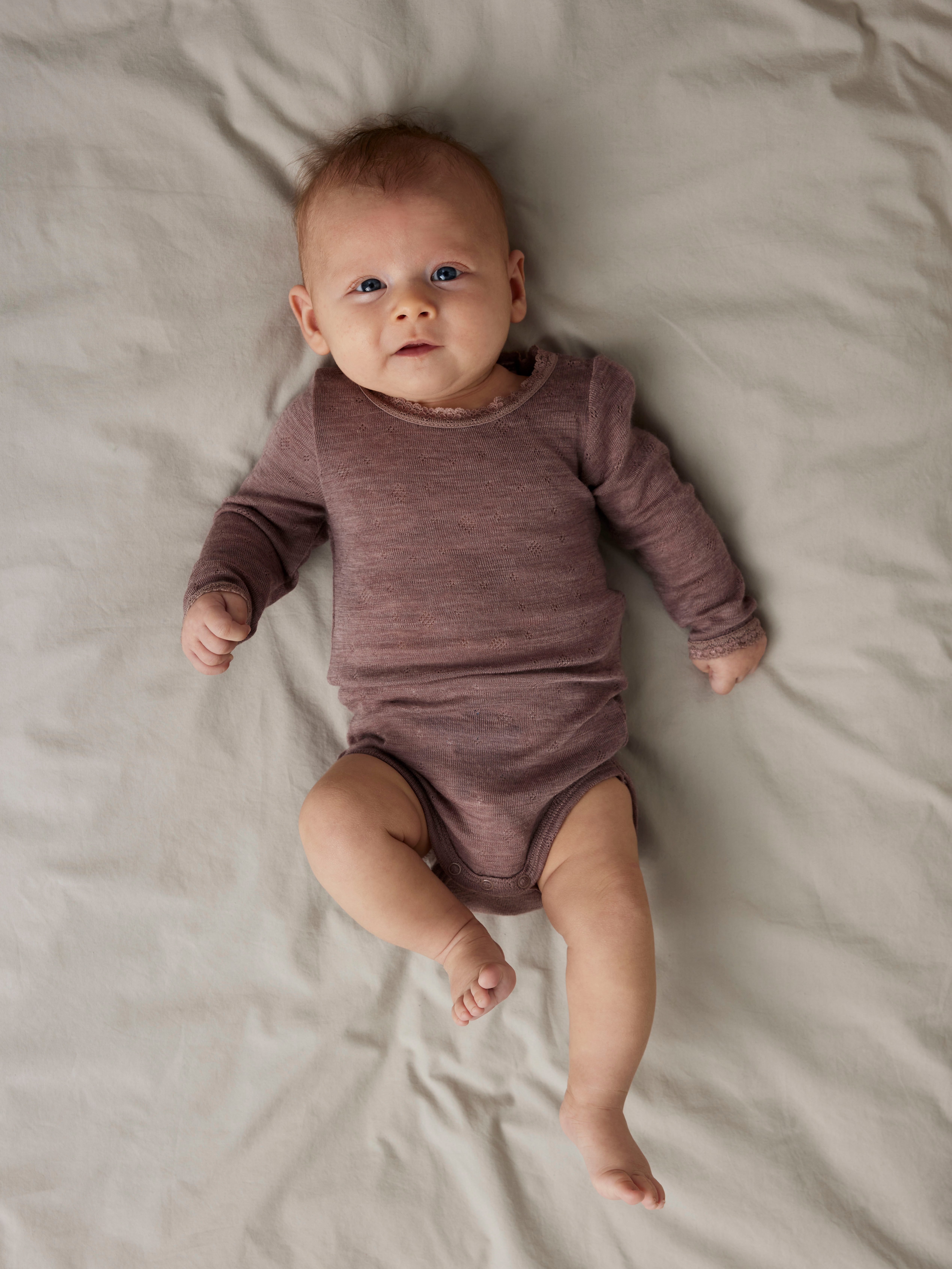Name It Body met lange mouwen NBFWANG WOOL NEEDLE LS BODY SOLID NOOS