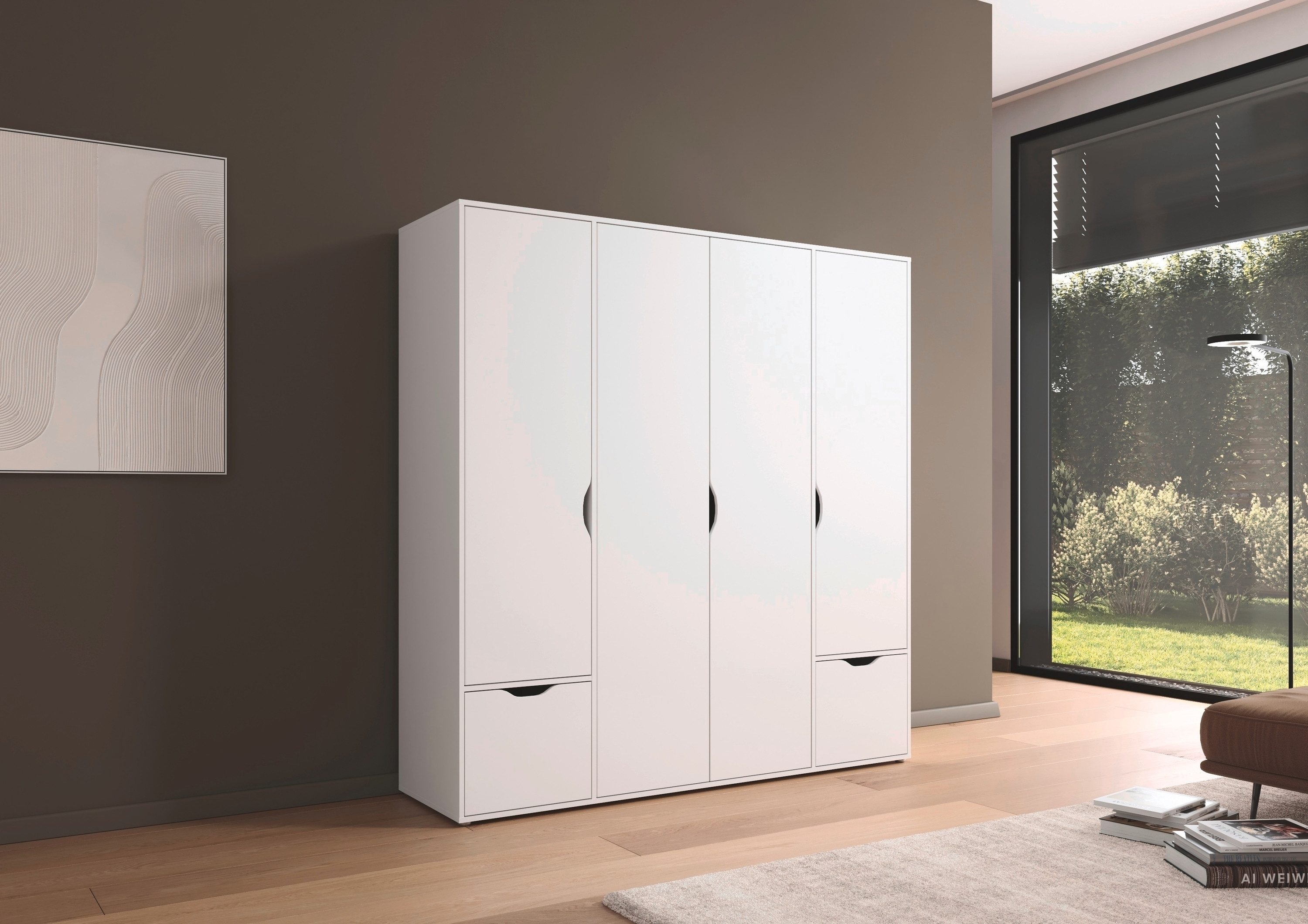 rauch Draaideurkast Kledingkast Kast Garderobe Wasmand NARAI met Laden Greefaansluitingen voor een greeploze look TOPSELLER MADE IN GERMANY