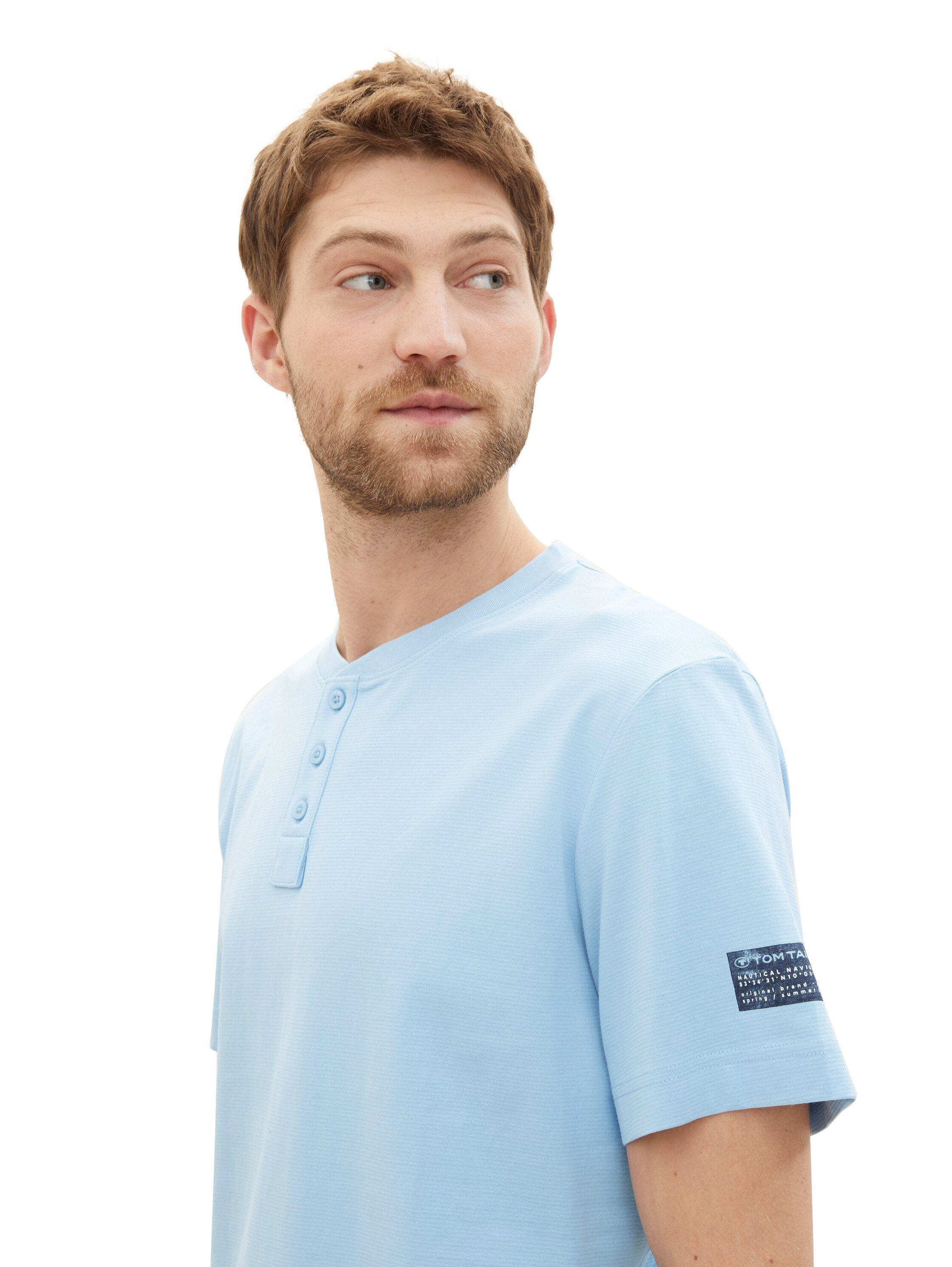 Tom Tailor Henleyshirt met knoopsluiting