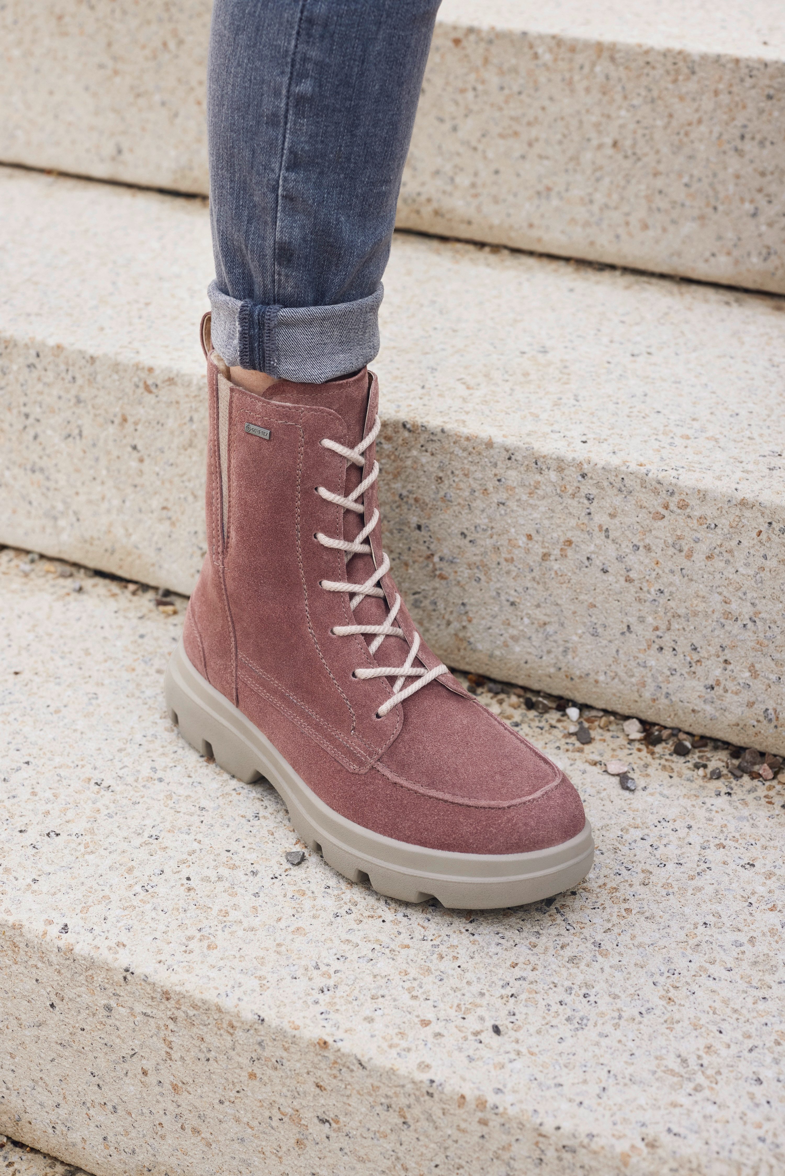 Legero Winterlaarzen Fawn Plateau laarzen, veterschoenen, chunky boots met plateauzool
