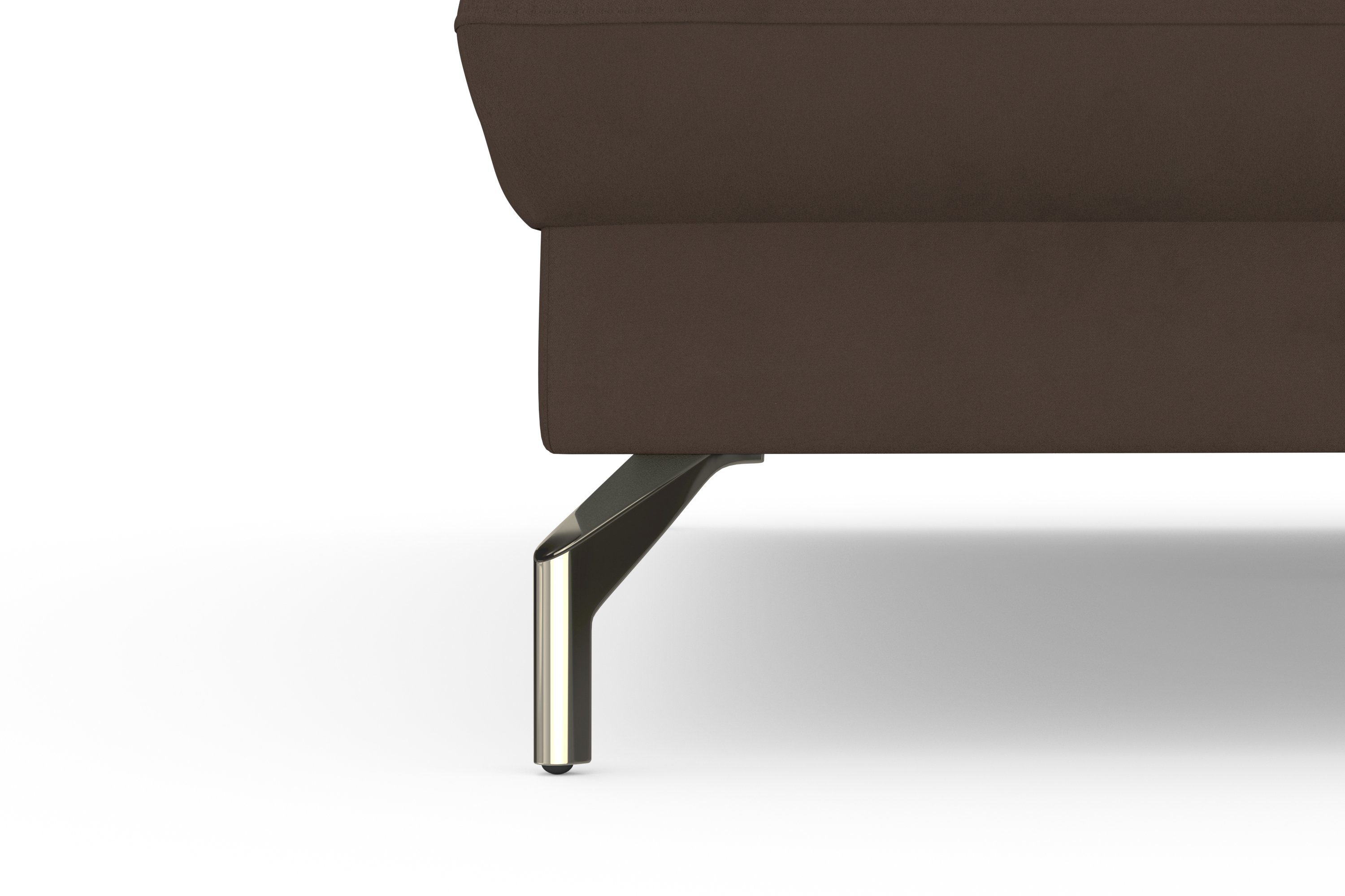 sit&more Hoekbank Fashion L-vorm naar keuze met verstelbare hoofdsteun, uittrekzitting, motorisch, nikkel poten