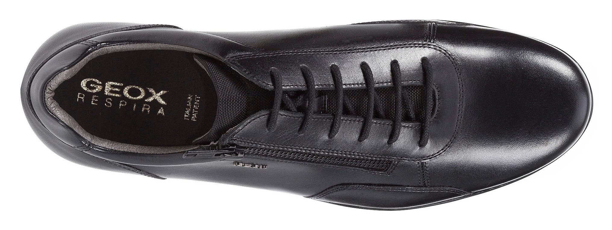 Geox Veterschoenen , business schoen, pak schoen, sneaker met extra rits