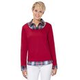 casual looks 2-in-1-shirt (1-delig) rood