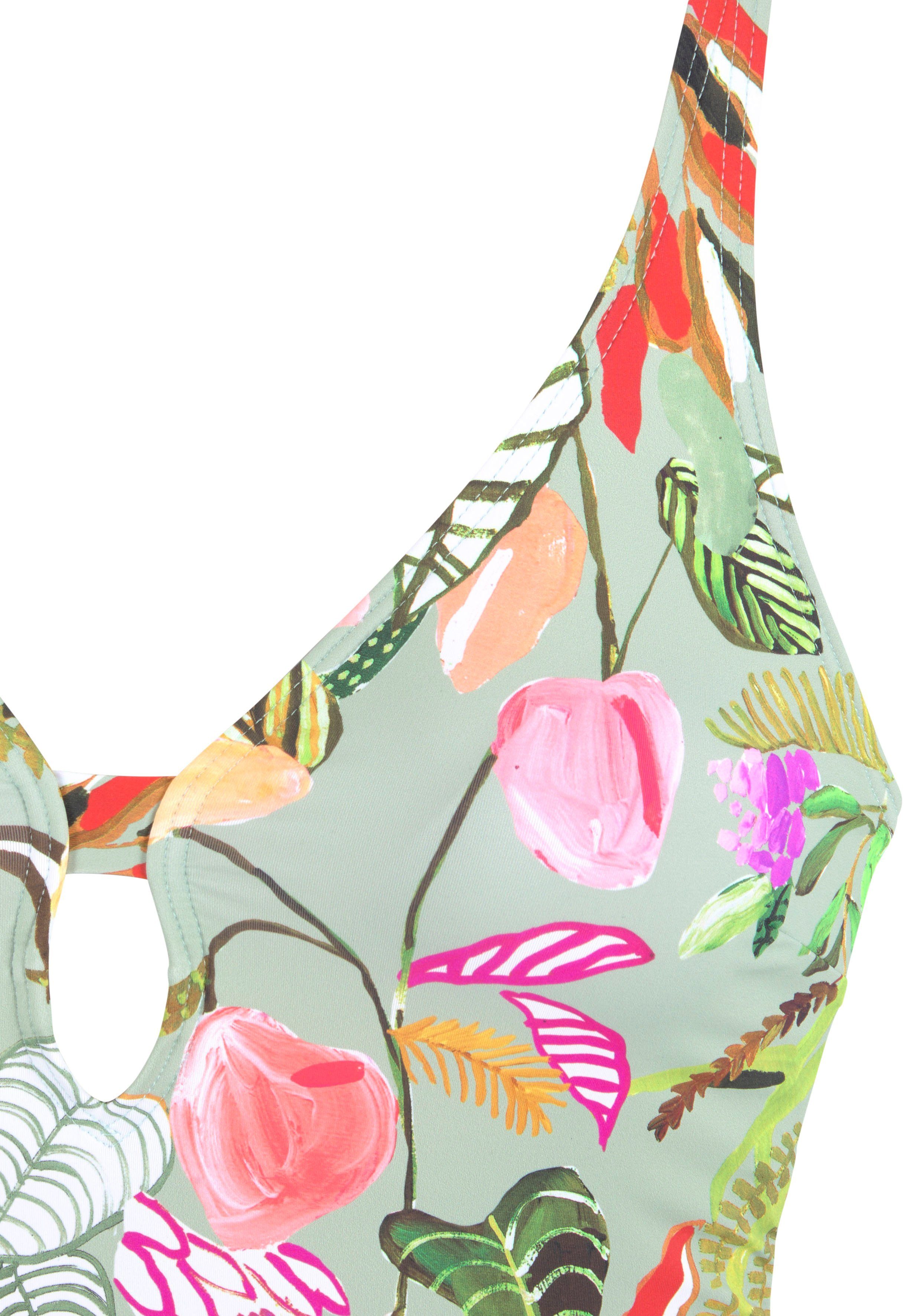 s.Oliver RED LABEL Beachwear Badpak Herfst met modieuze cut out