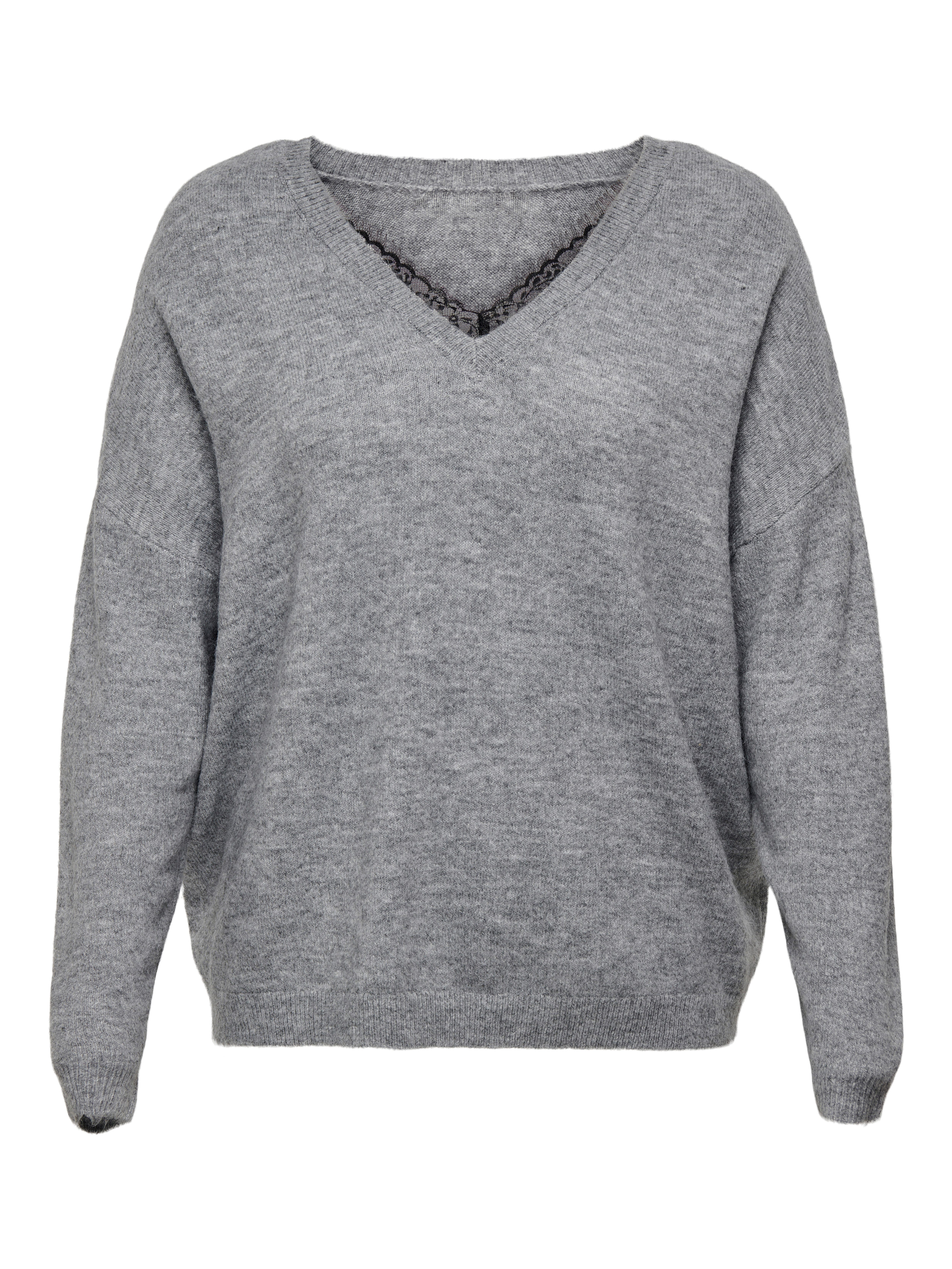 ONLY CARMAKOMA Gebreide trui CARMANIFESTA LS REVERS.PULLOVER KNT BF