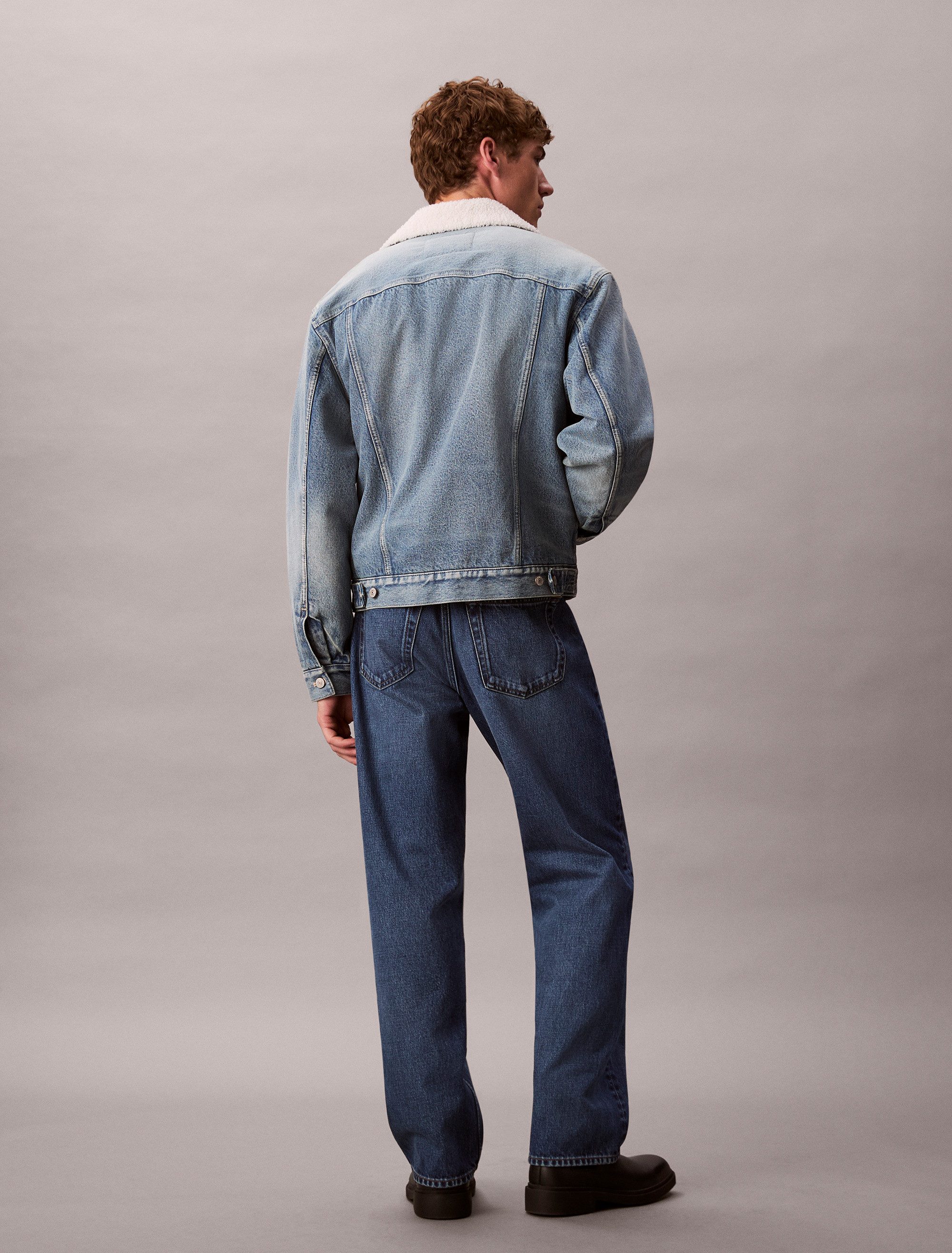 Calvin Klein Jeansjack 90S SHERPA TRUCKER TINTED THUNDR