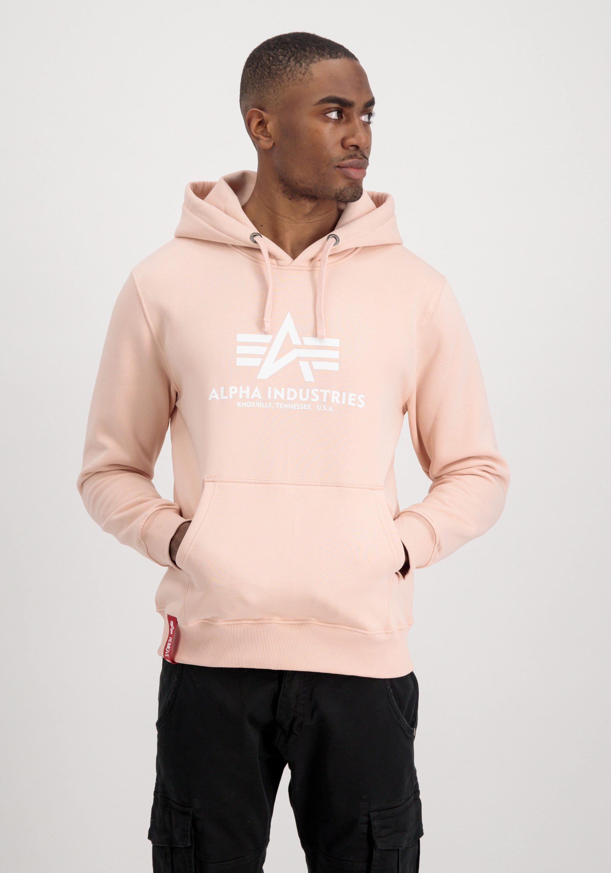 Alpha Industries Hoodie Alpha Industries Mannen - Hoodies Basic hoodie heren sweaters maat XS roze