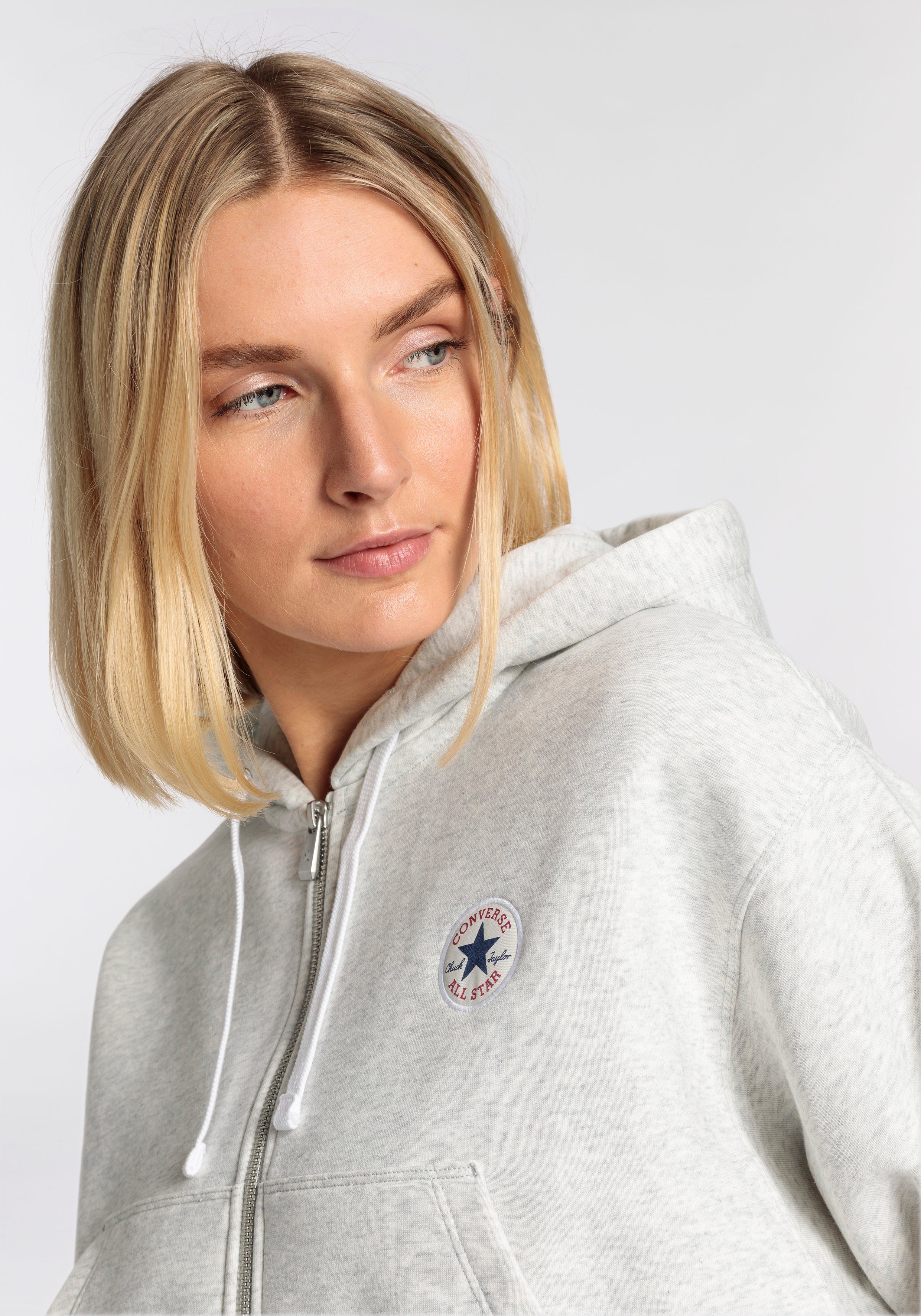 Converse Sweatvest WOMEN'S CONVERSE RETRO FULL-ZIP HOODIE (1-delig)