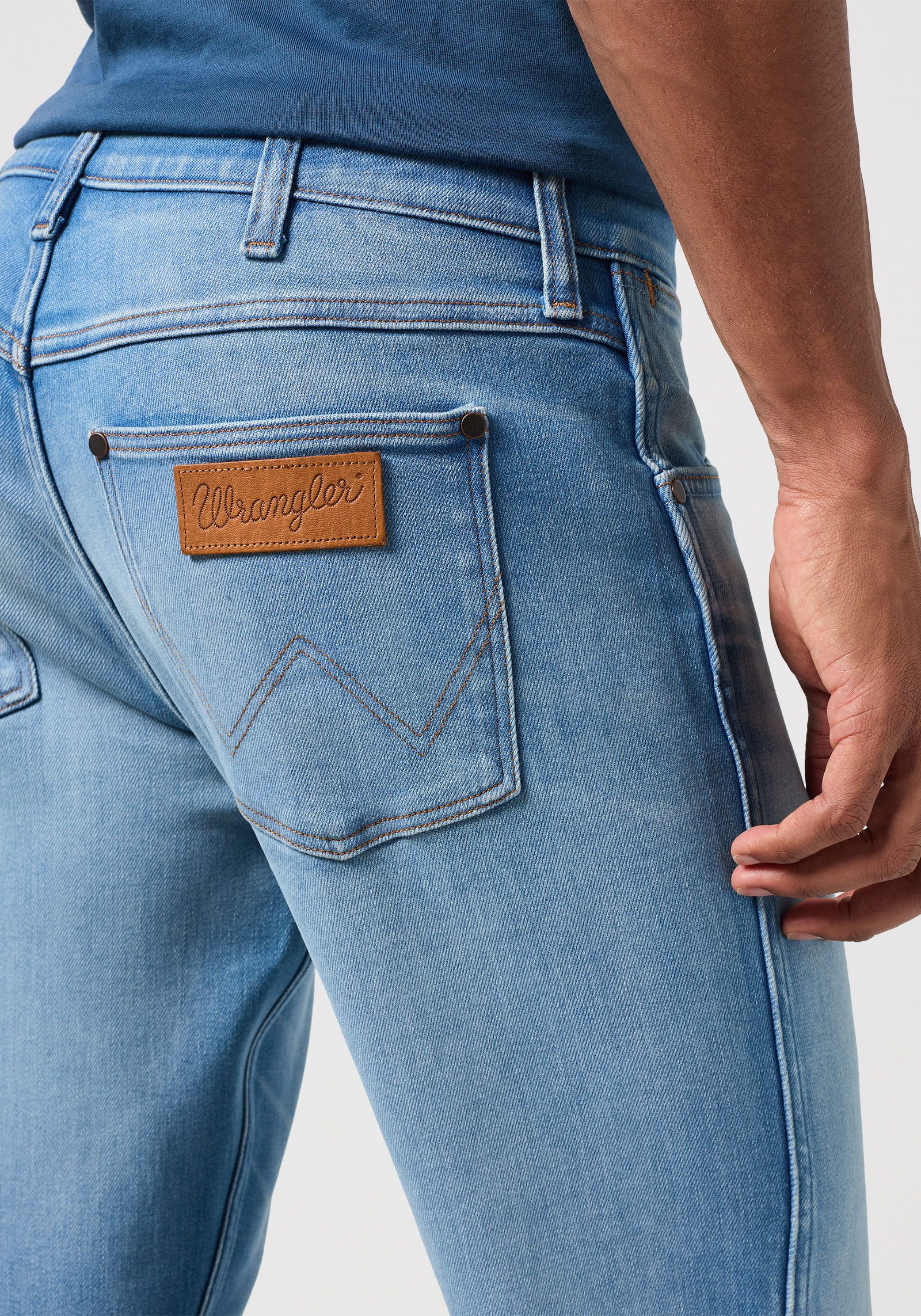 Wrangler Straight jeans GREENSBORO FREE TO STRETCH Vrij om te rekken materiaal