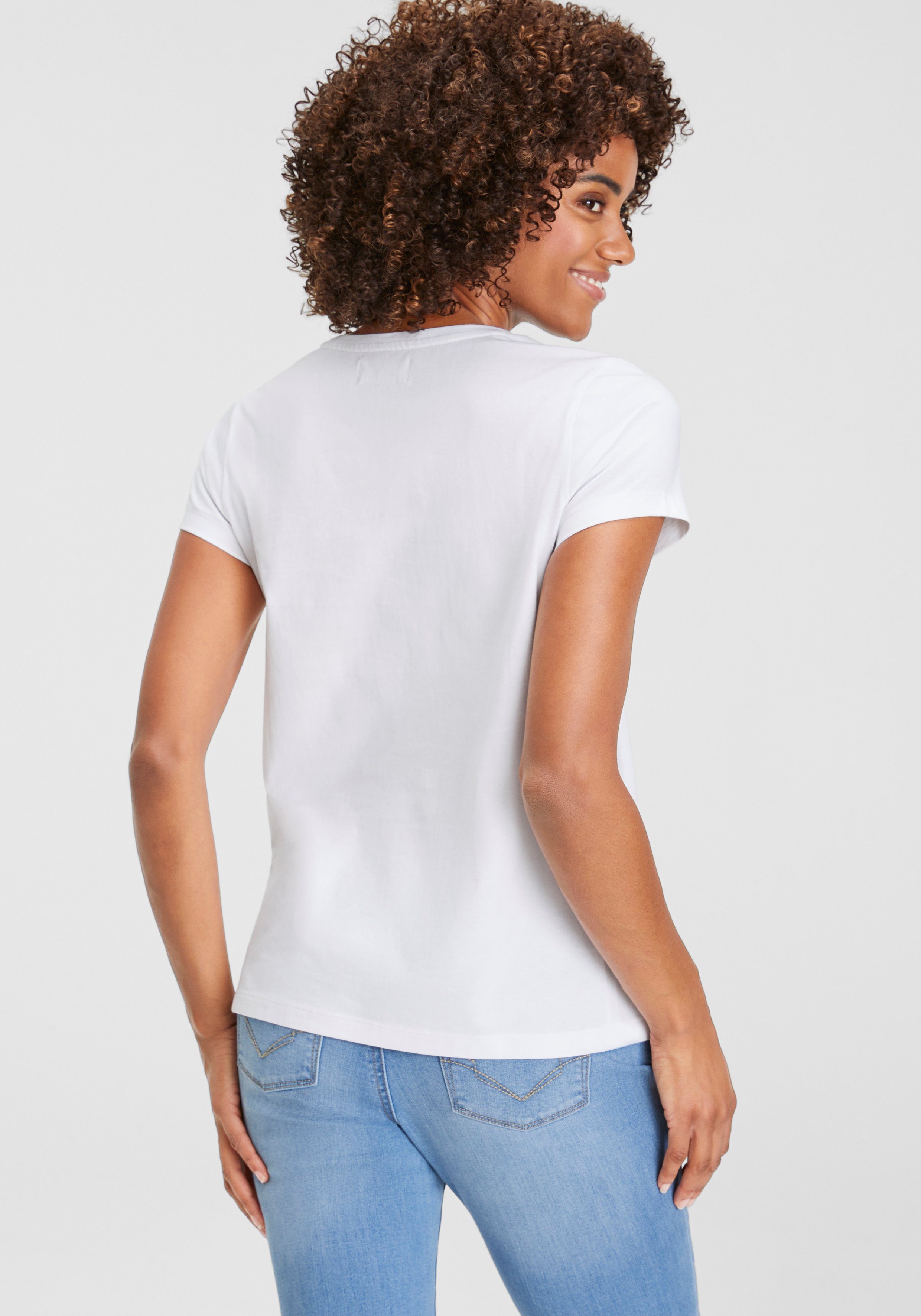 H.I.S T-shirt met tweekleurige voorkantprint