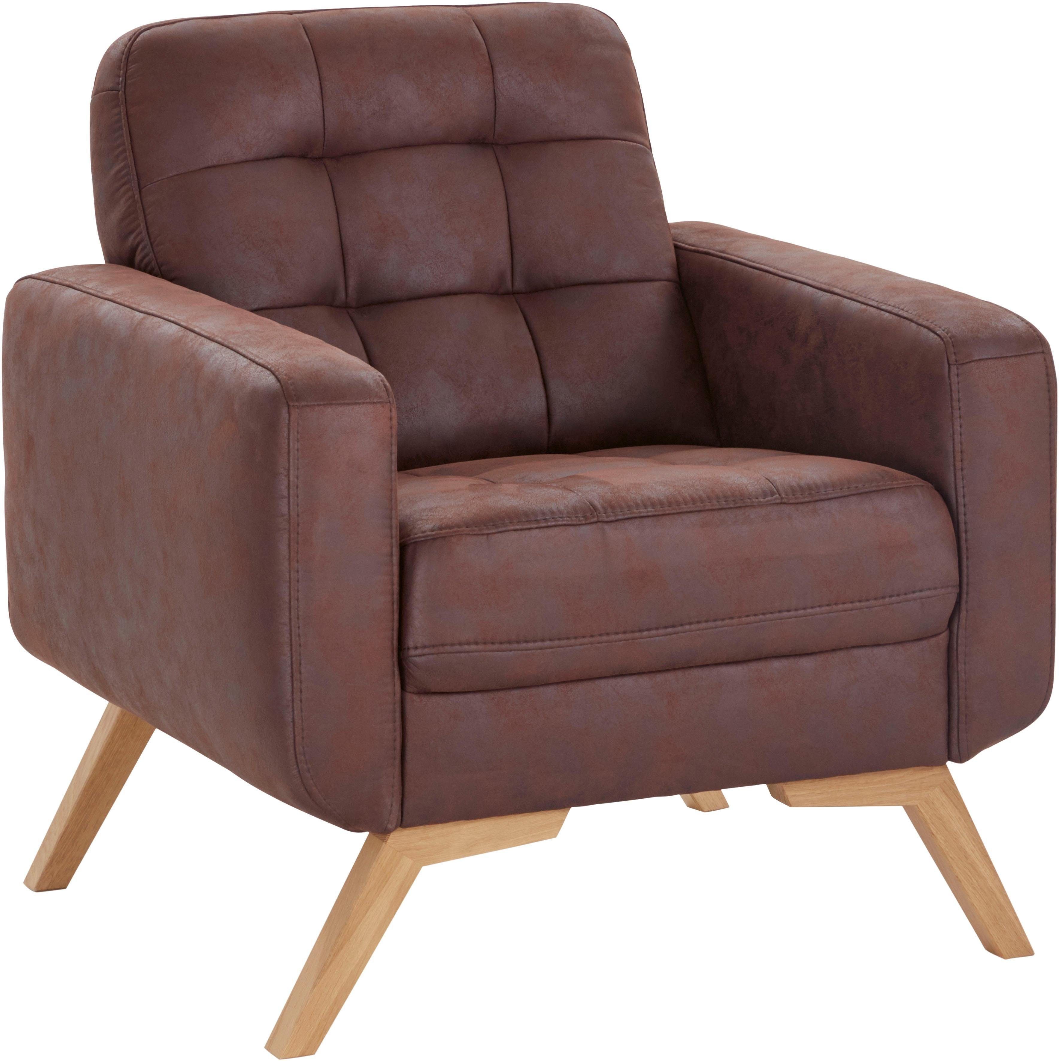 exxpo - sofa fashion Fauteuil Fiord, loungestoel actueel ontwerp, geweldige detailverwerking in de zitting en rug