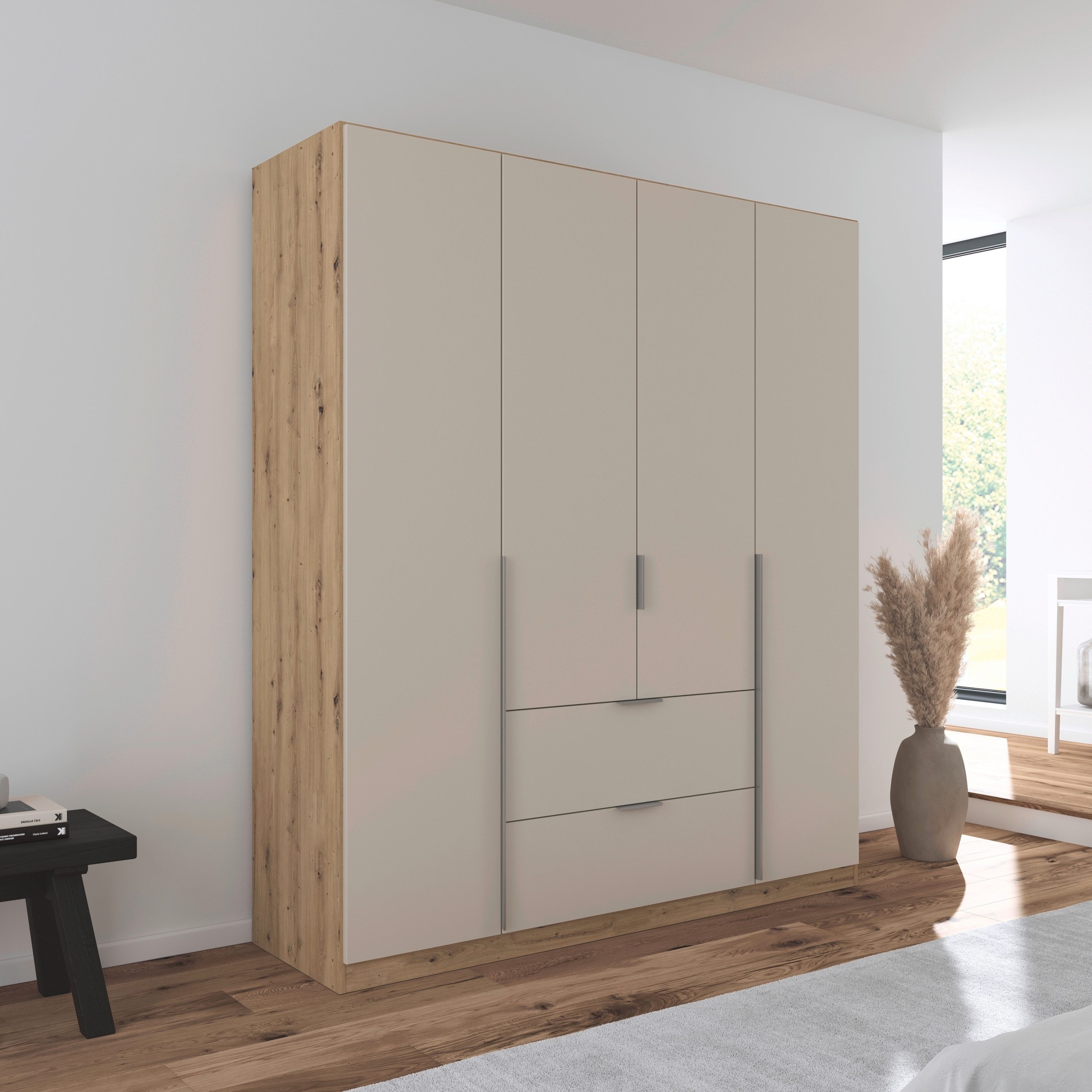 rauch Draaideurkast Kledingkast kast garderobe AGORDO met decor- of hoogglansfront