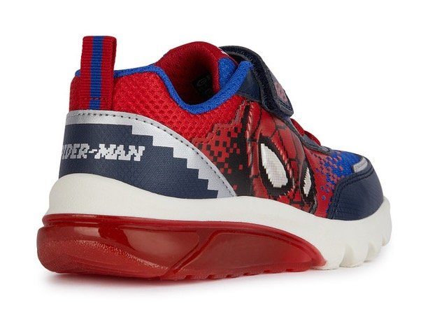 Geox Sneakers J CIBERDRON BOY F met coole knipperfunctie, vrijetijdsschoen, lage schoen, veterschoen