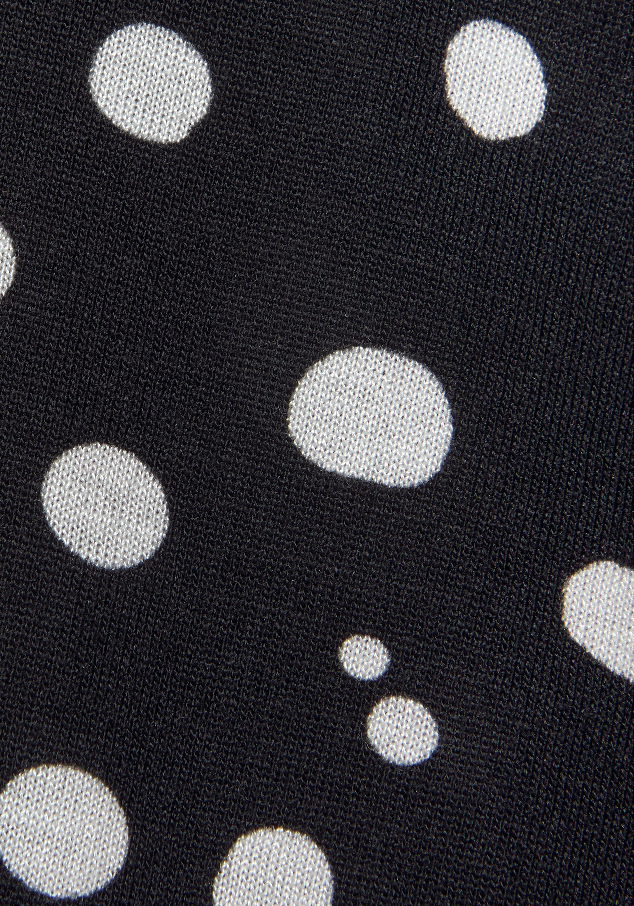 Vivance Jerseyjurk met stippenprint en v-hals, elegante zomerjurk (Met een bindceintuur)