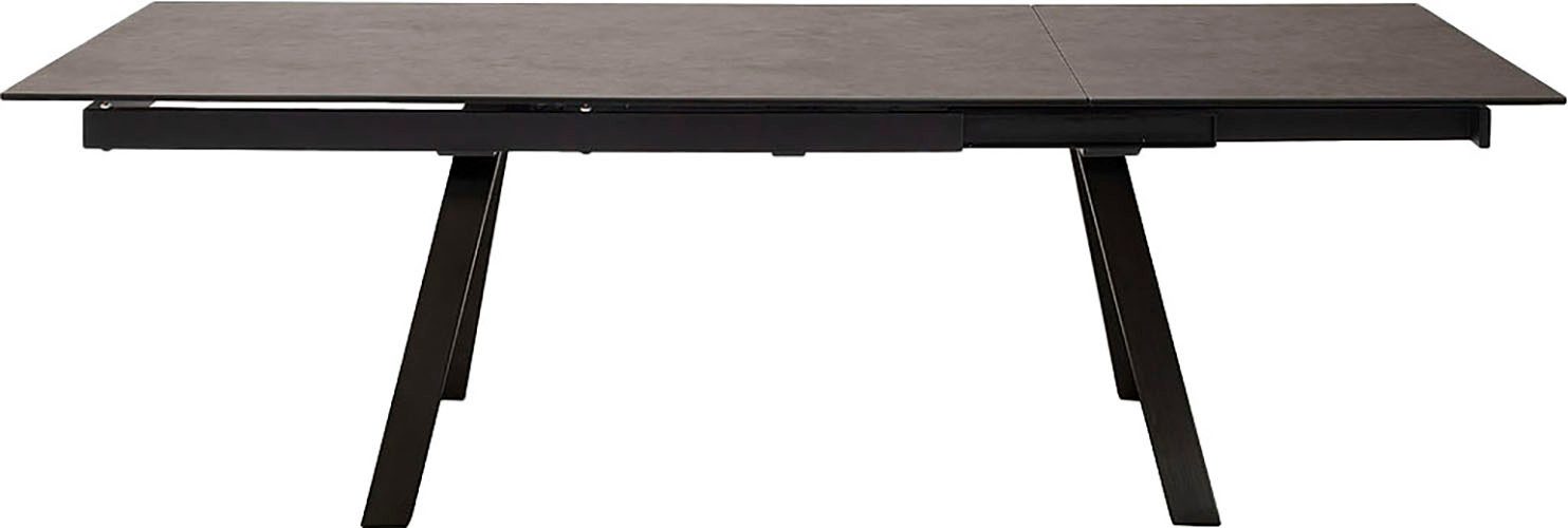 MCA furniture Eettafel TOBAGO uitschuiftafel 180-260 cm Keramiek, metaal, uitschuifbaar, tafelblad 13 mm