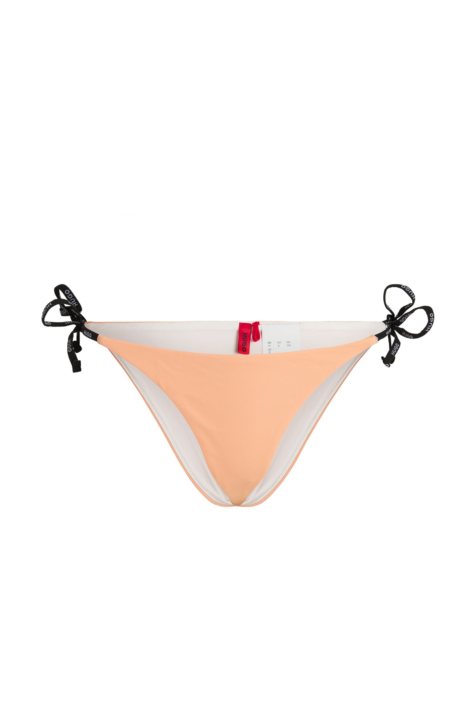 HUGO underwear Bikinibroekje PURE_SIDE TIE met contrastkleurige inzetten