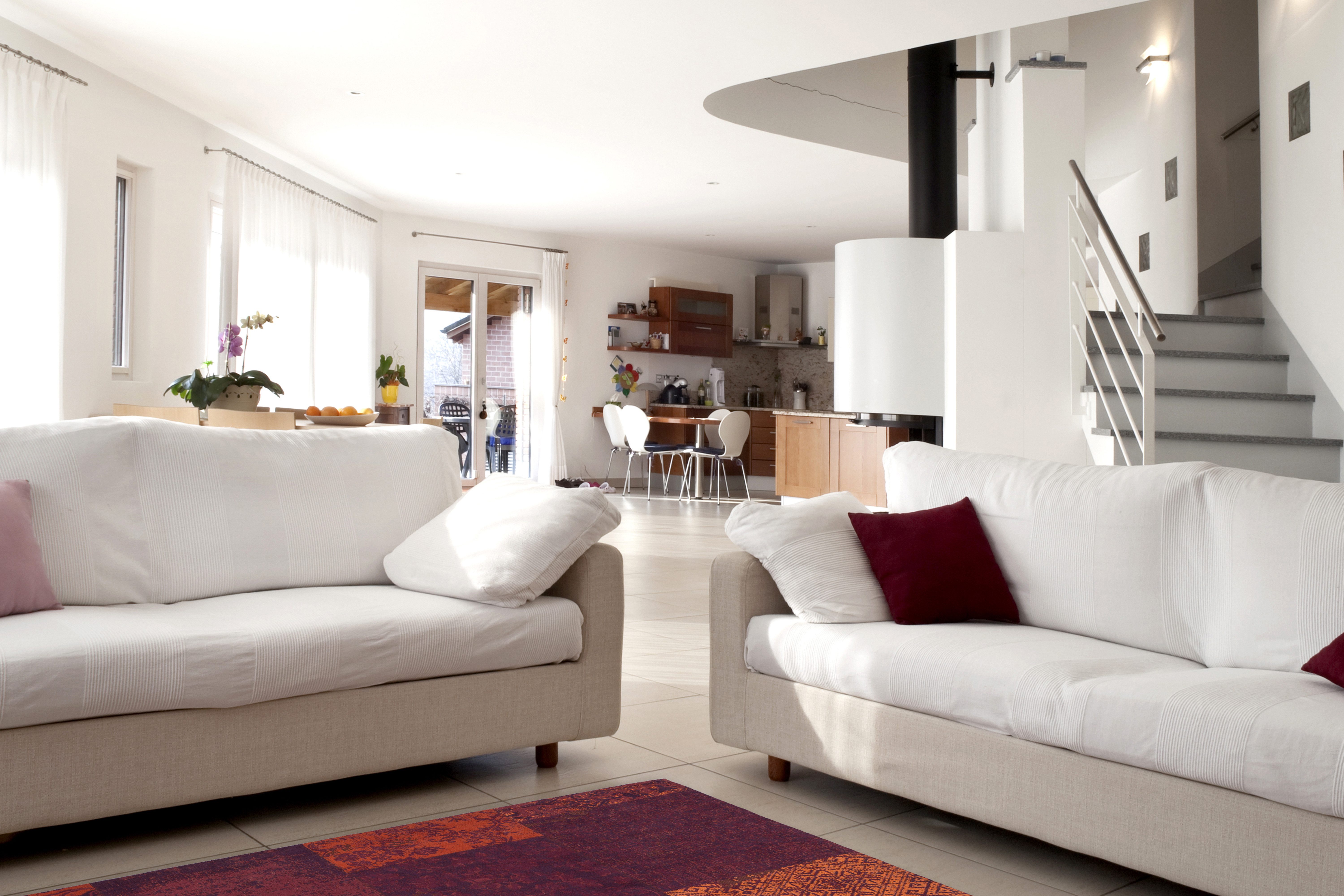 Kayoom Vloerkleed Symphony 160 Platweefsel, puur katoen, woonkamer