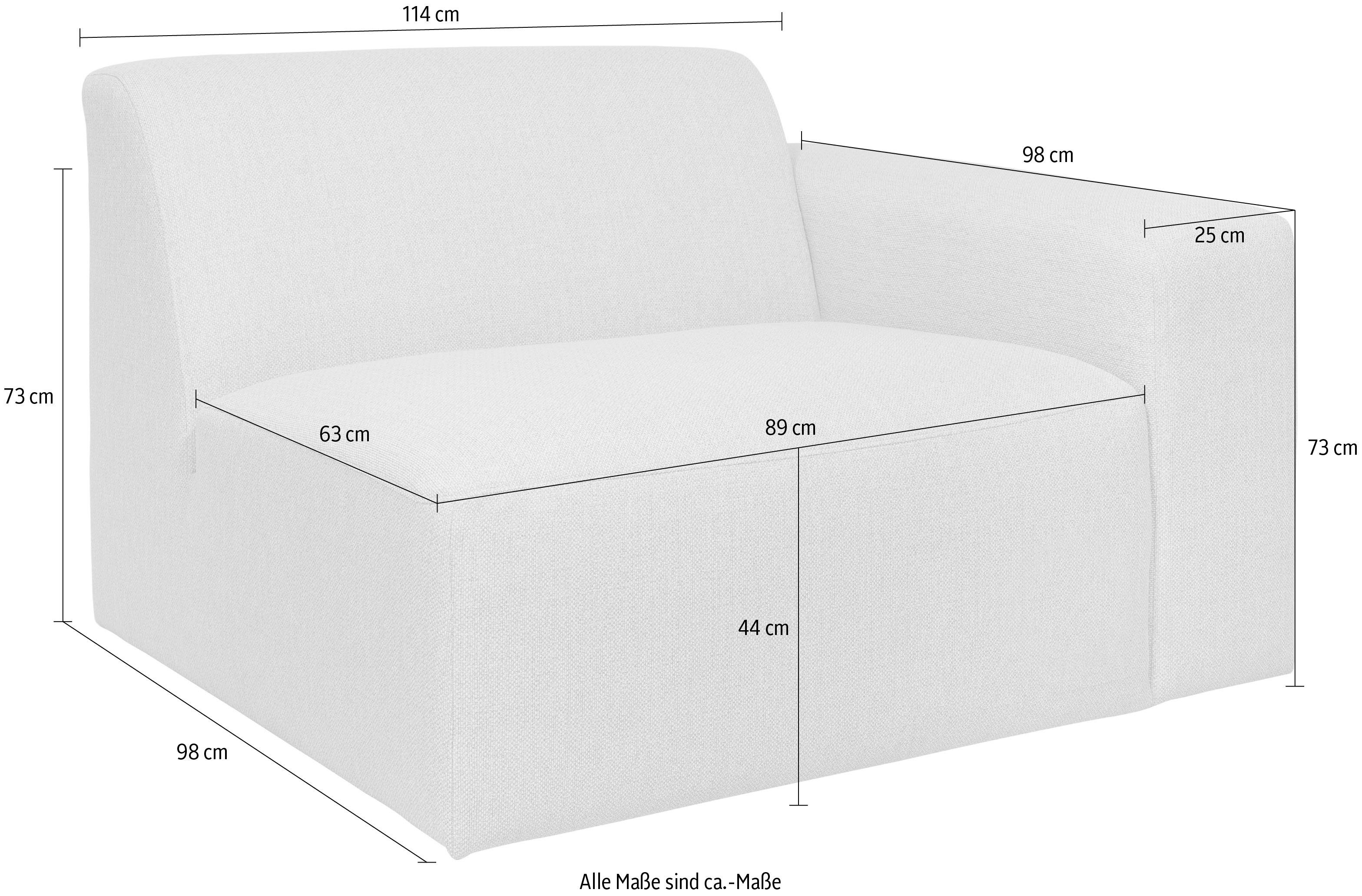INOSIGN Sofaelement Koa, zitbankmodule, passend bij de KOA serie