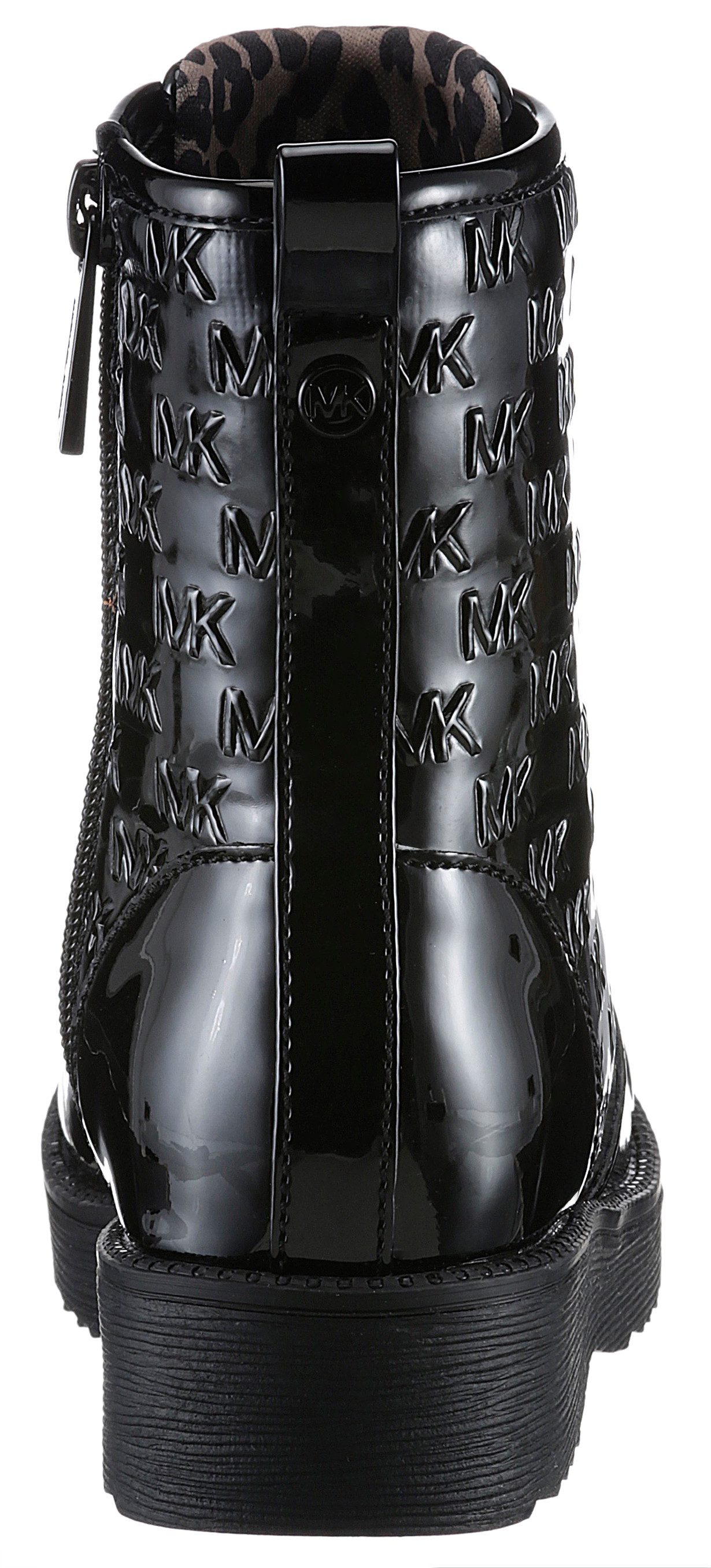 MICHAEL KORS KIDS Veterschoenen HASKELL MK FACET Chunky boos, enkellaars, laklaars met gestikte schacht