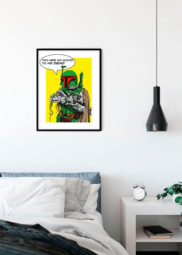 Komar Poster Star Wars Classic Comic Quote Boba Fett (1 stuk)