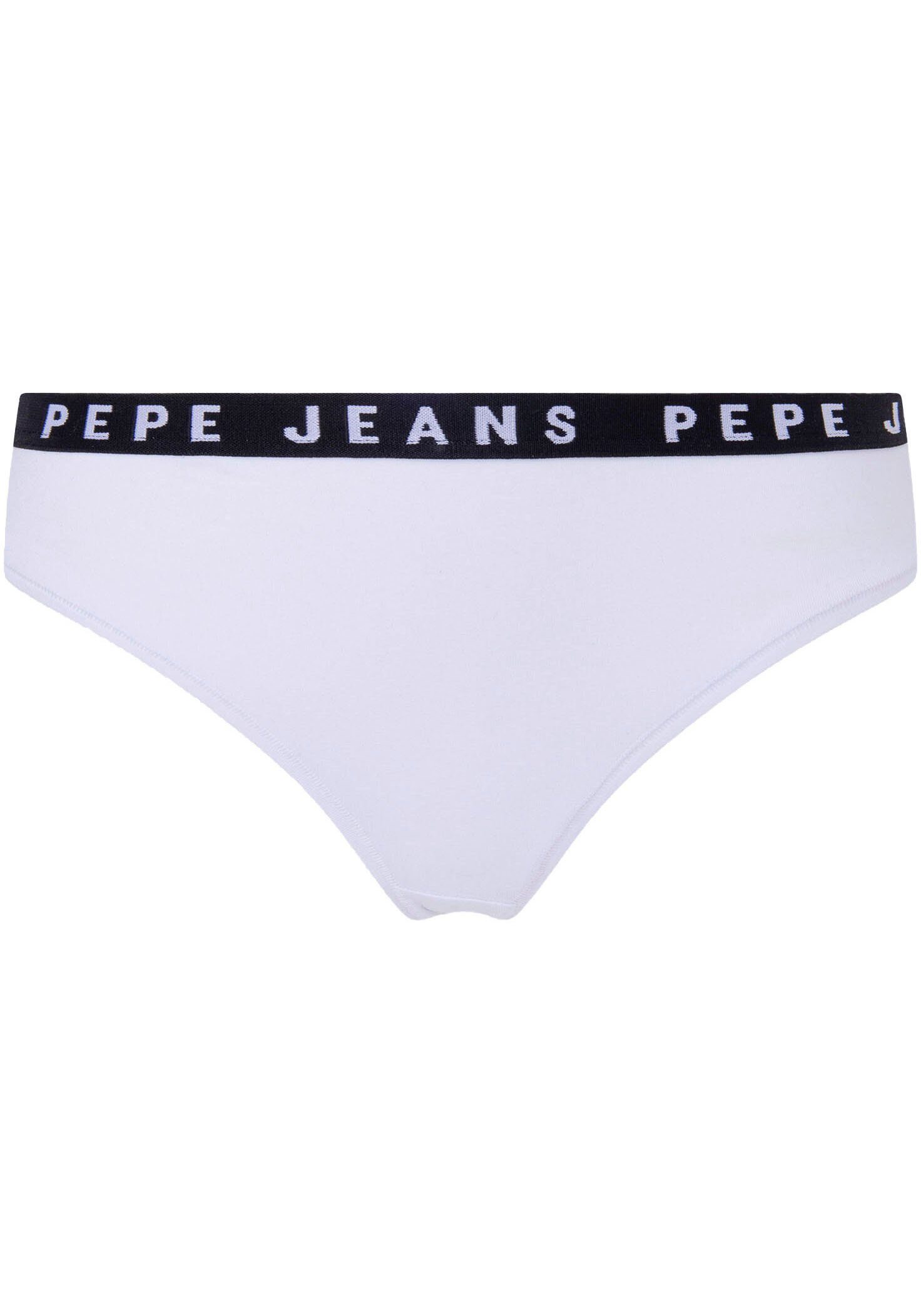 Pepe Jeans String Logo Thong dames strings maat M wit