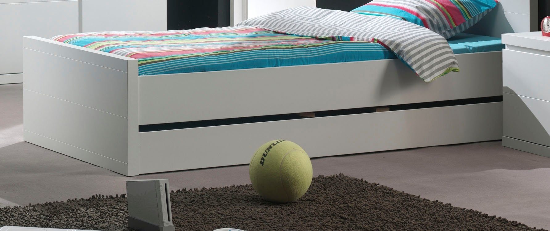 Vipack Bedlade gelakt oppervlak, door rolgeleiders gemakkelijk te bedienen