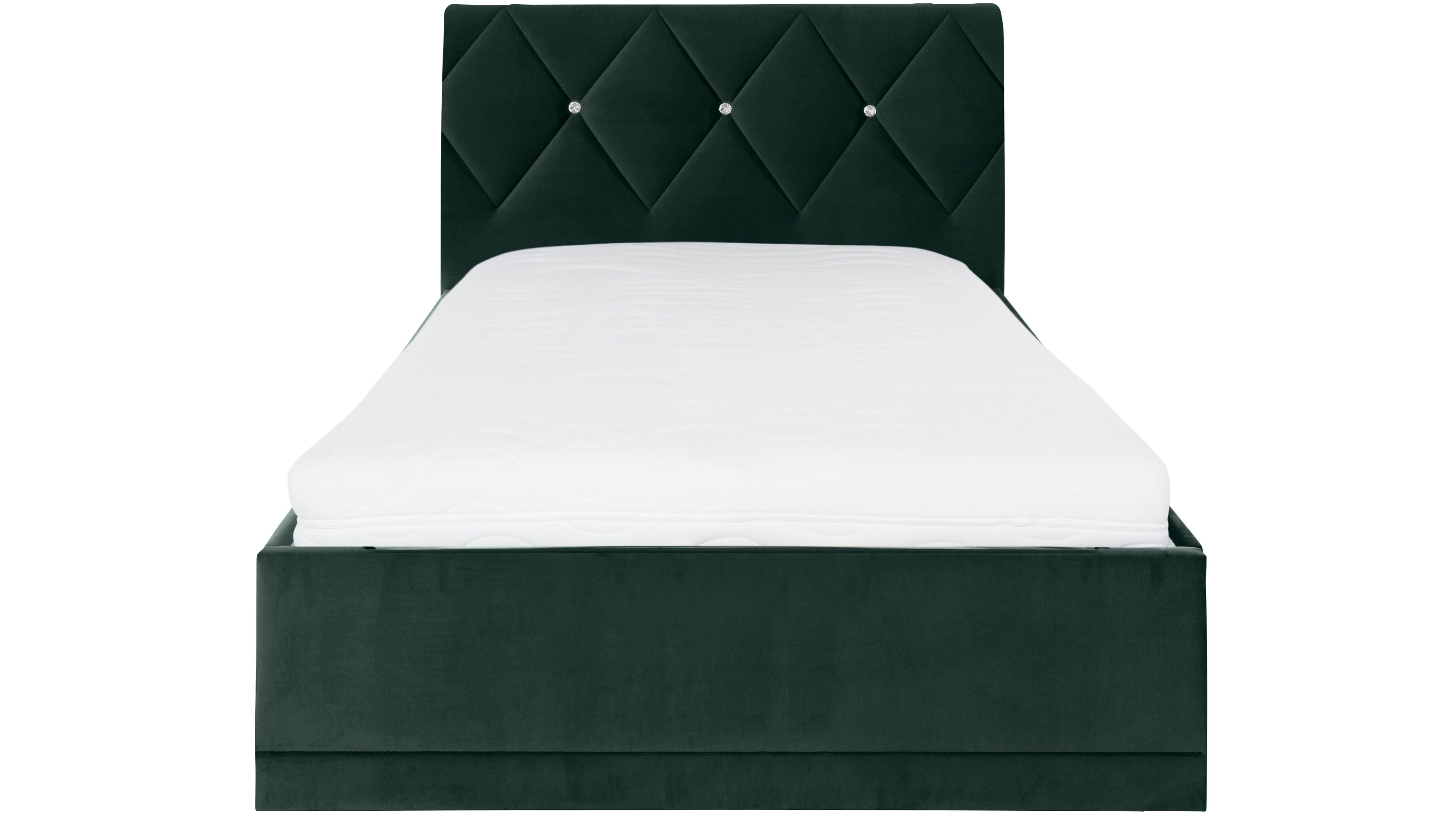 Westfalia Polsterbetten Gestoffeerd bed ADAMAS ook met bedlade, knoopdetails met stras