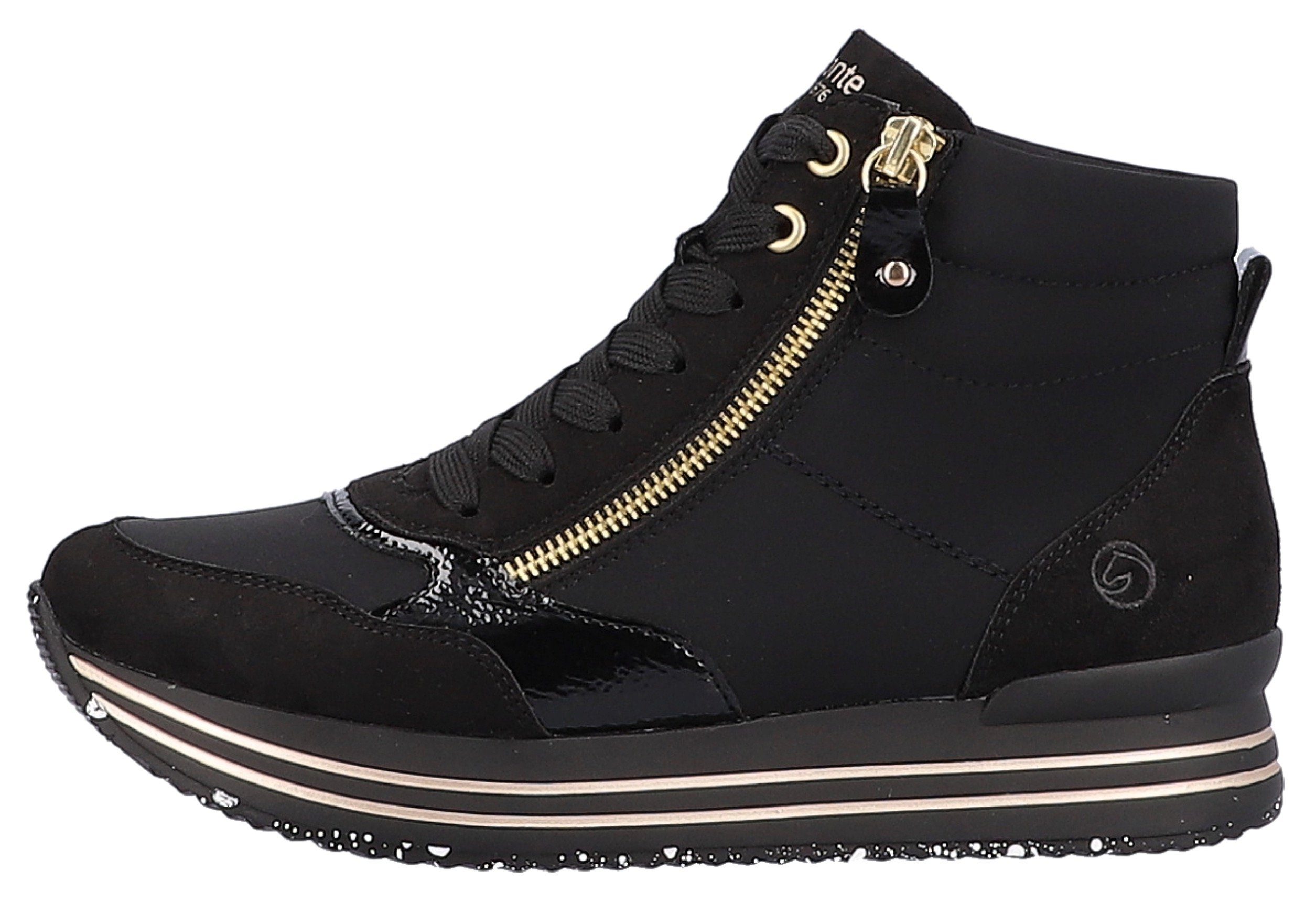 Remonte Sneakers met praktische verwisselbare binnenzool, vrijetijdsschoen, lage schoen, veterschoen