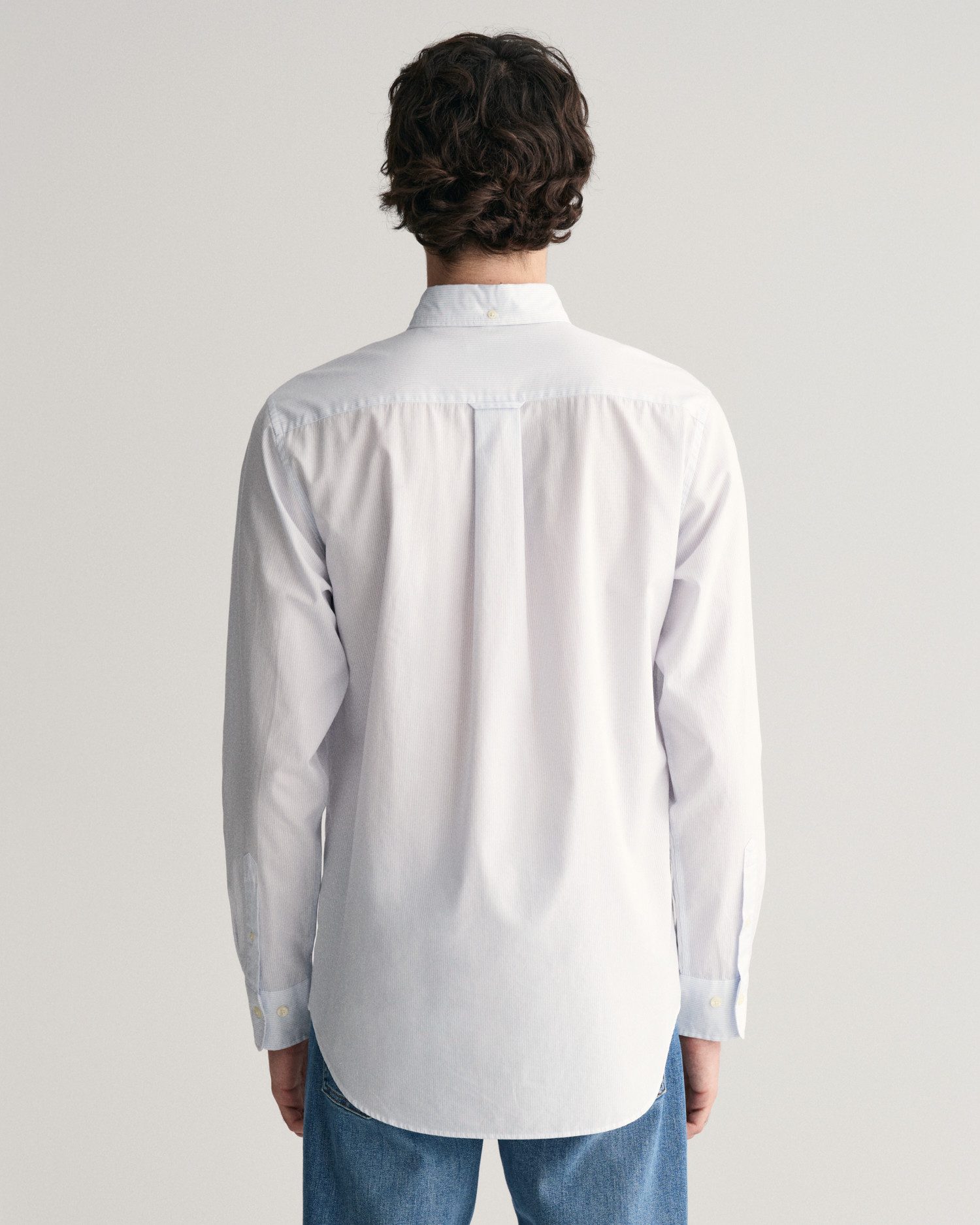 Gant Overhemd met lange mouwen REG POPLIN BANKER SHIRT Banker Stripe popeline, lichte katoen