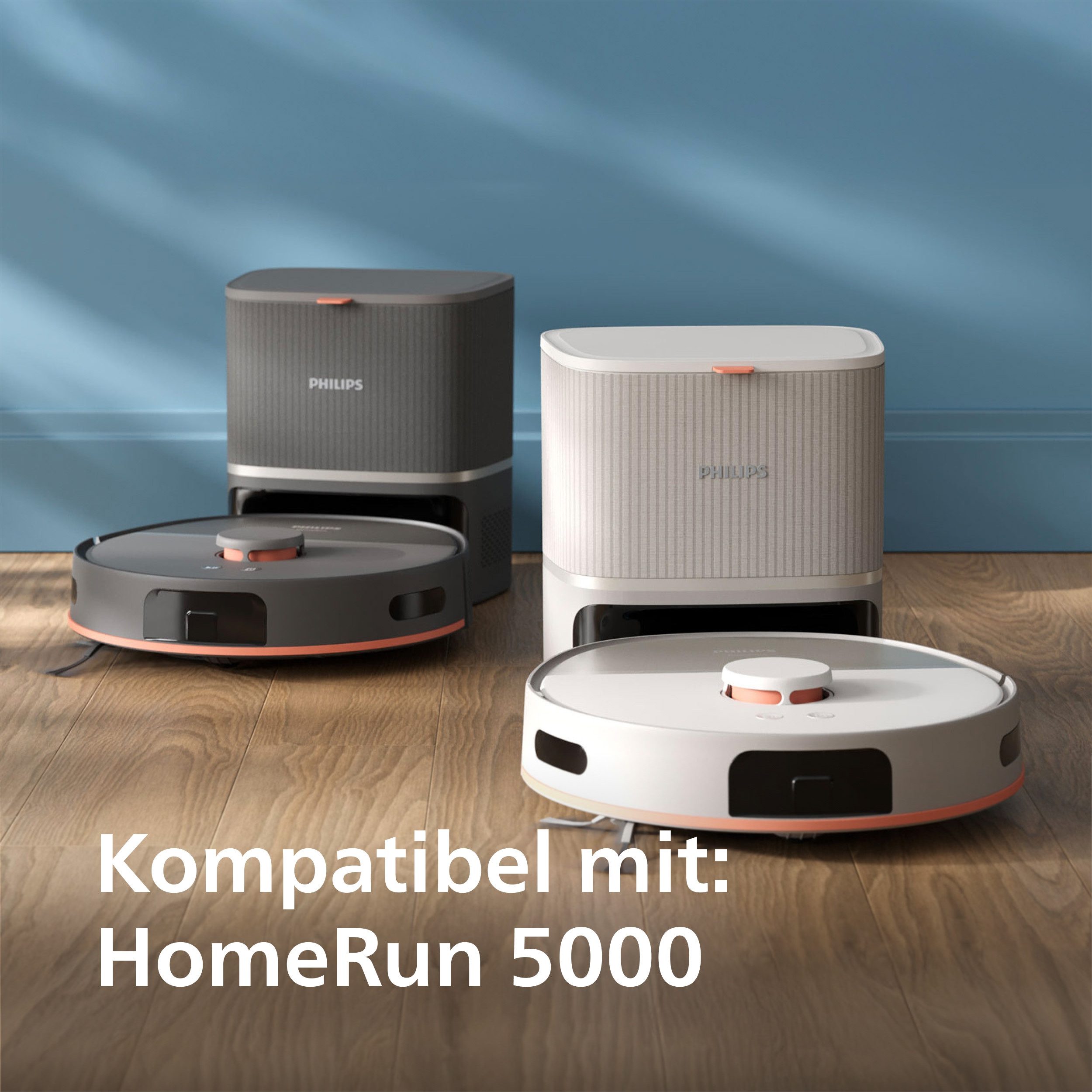 Philips Dweilovertrek HomeRun XV1452/10 Vervangende reinigingsdoekjes (set, 4 stuks)