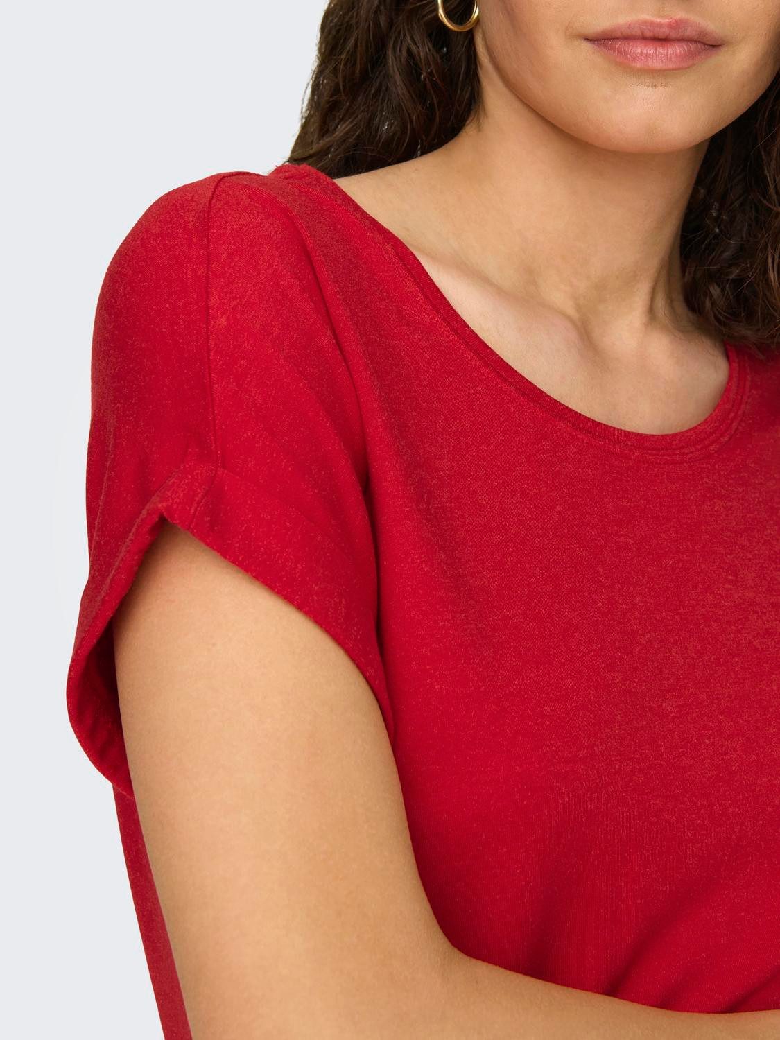 Only T-shirt ONLMOSTER S S O-NECK TOP NOOS JRS