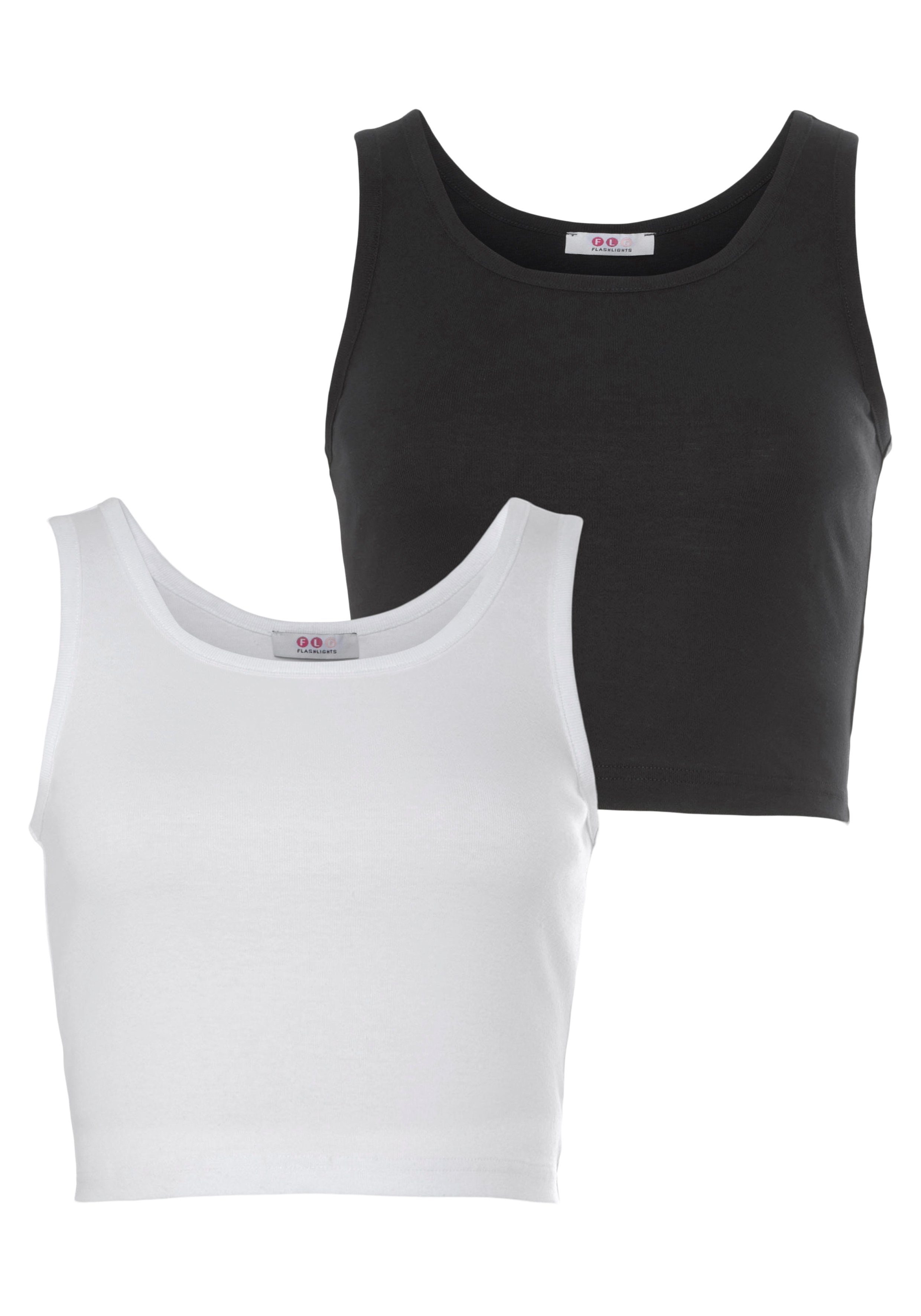 Flashlights Crop-top korte lengte nieuwe collectie (set, 2-delig, 2 stuks)