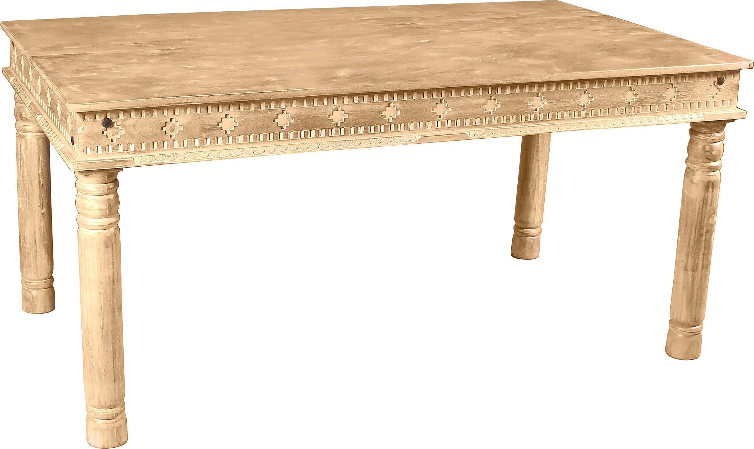 SIT Eettafel Lakadee met gedetailleerd houtsnijwerk