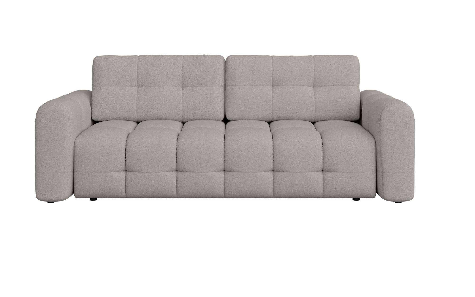 INOSIGN 3-zitsbank Manilla, optioneel met bedfunctie, B/D/H 265/117/91 cm met golfondersteuning, in verschillende materialen en kleuren