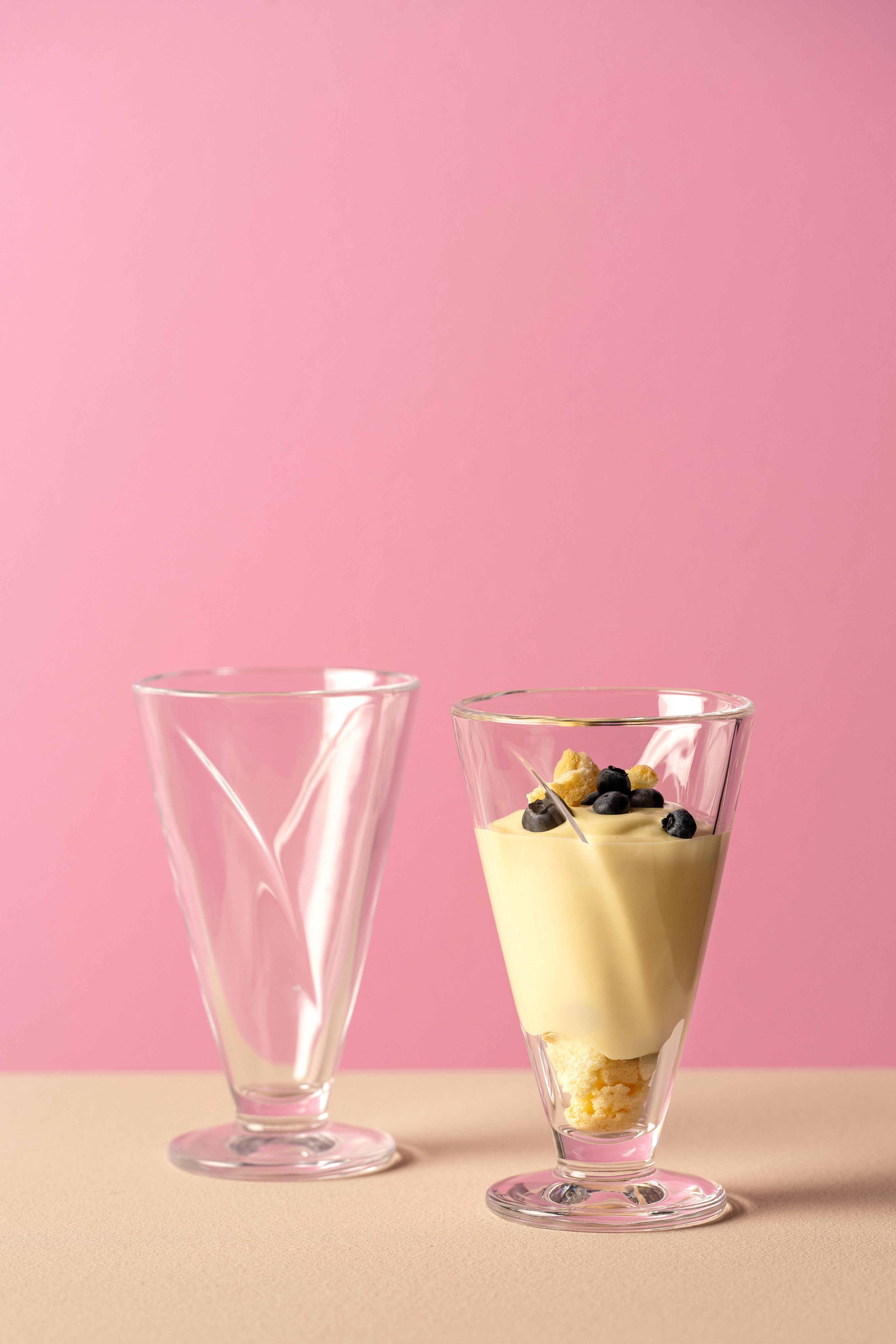 LEONARDO Ijsschaaltje CONO, Eisbecher aus Glas, 360 ml, 4er-Set (set, 4-delig)