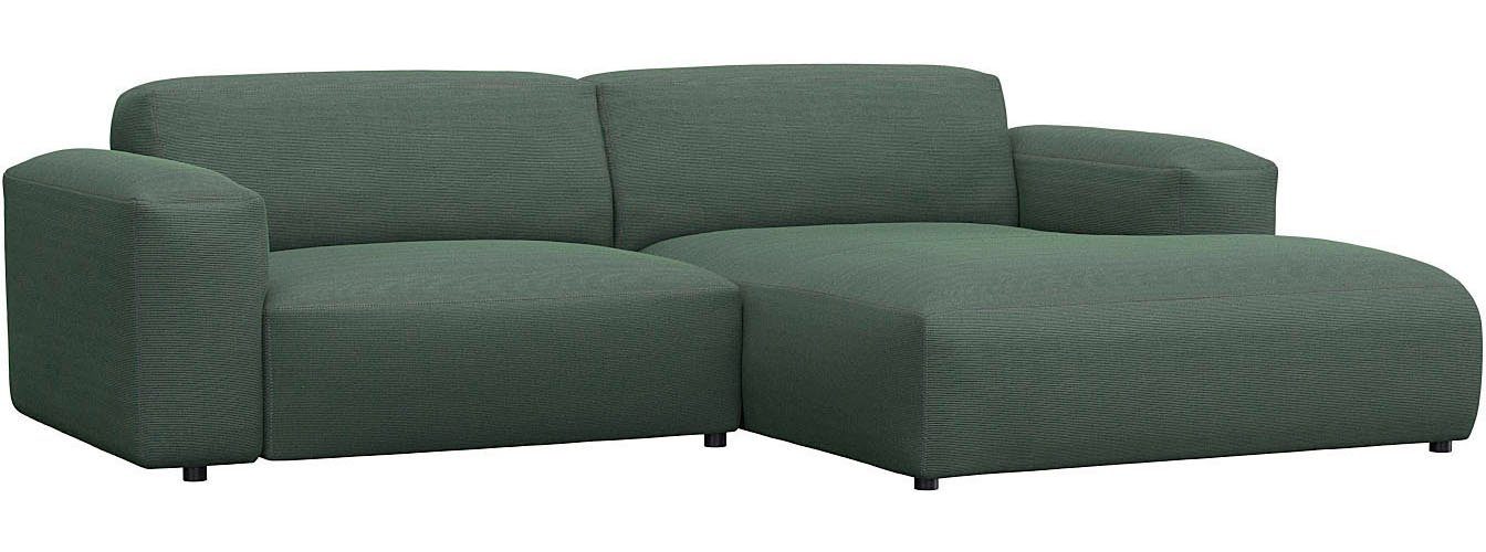 FLEXLUX Hoekbank Lucera Chaise longue rechts of links, L-vorm, comfortabel