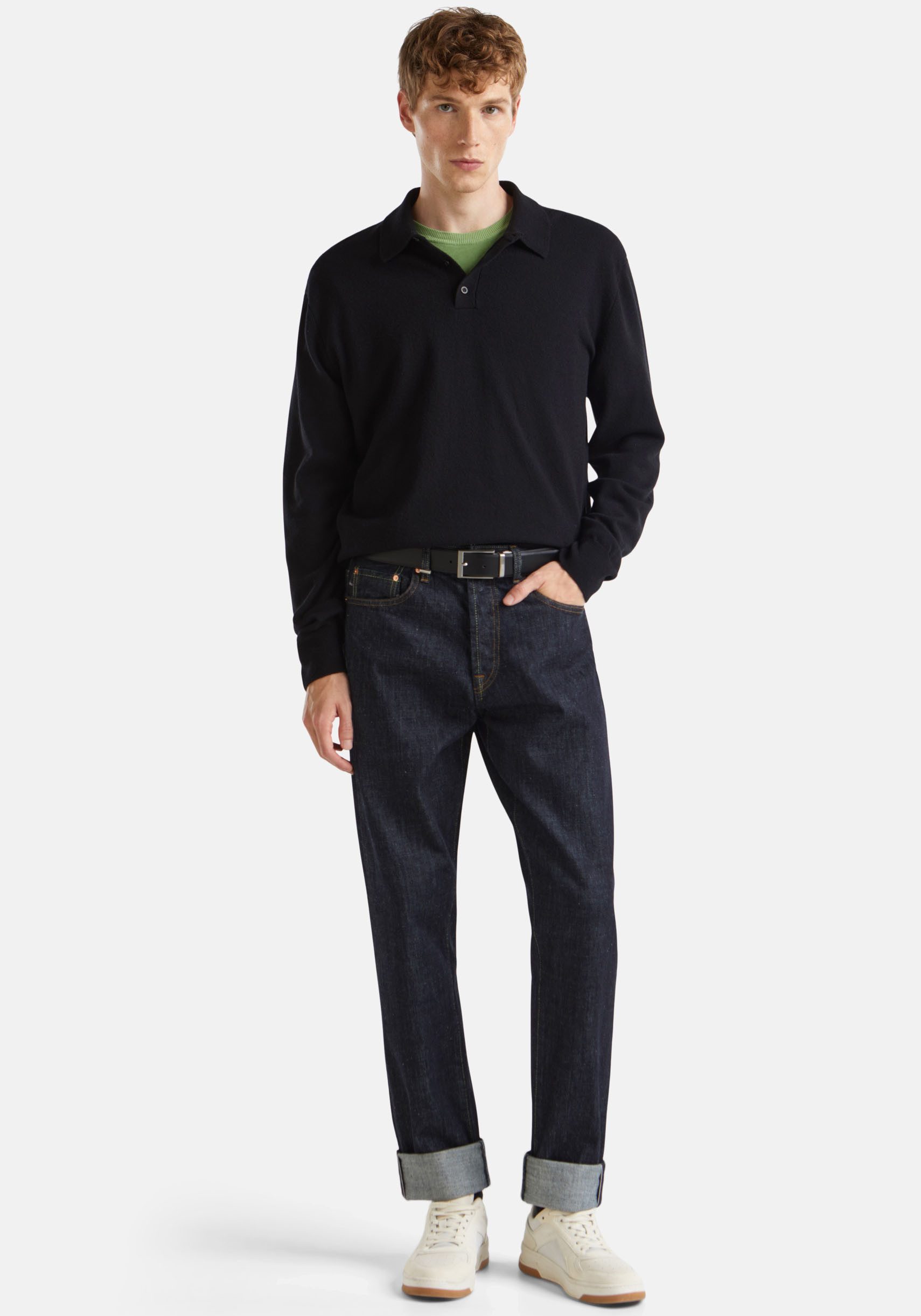 United Colors of Benetton Poloshirt met lange mouwen