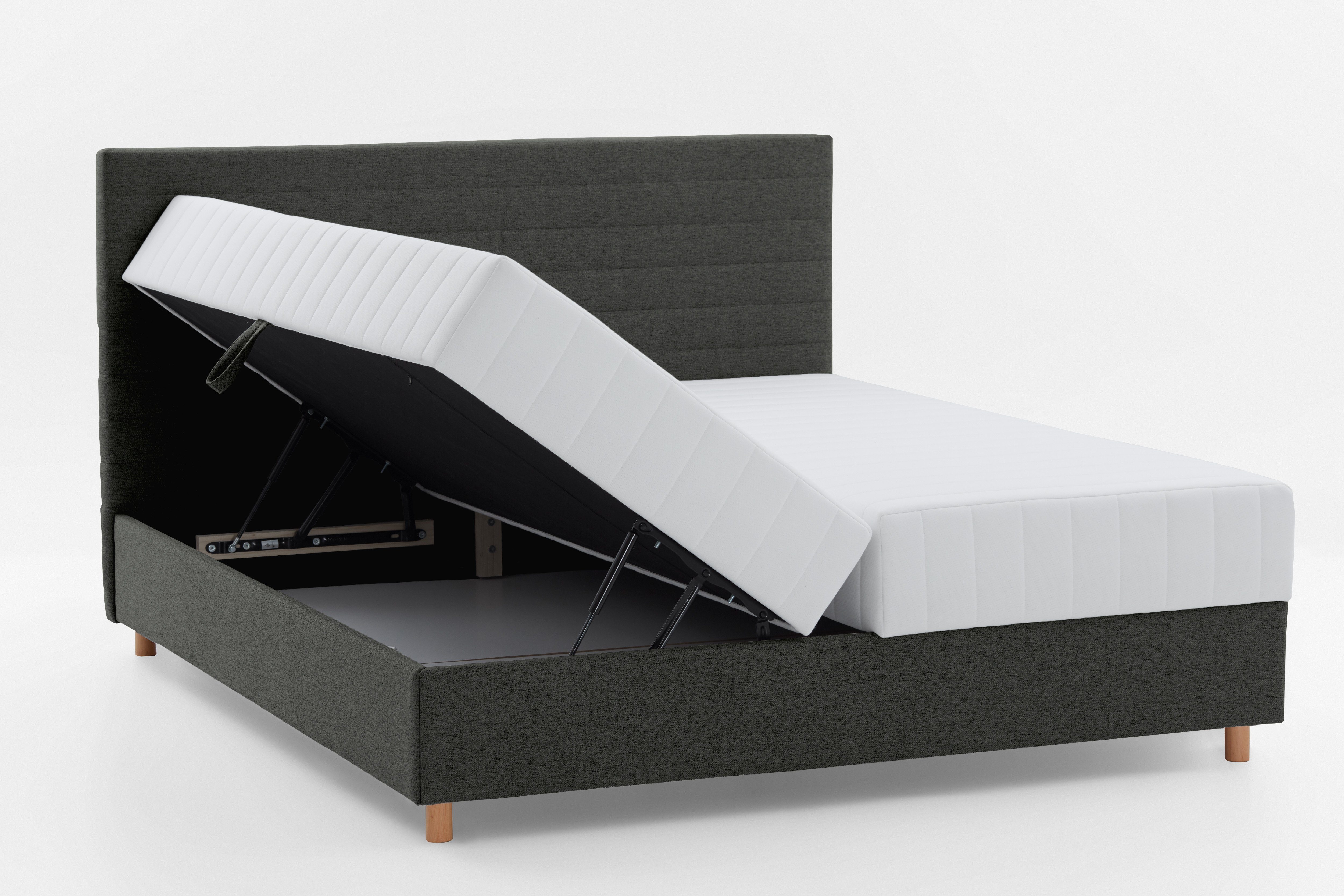 ATLANTIC home collection Ledikant met bergruimte Josie met pocketveringsmatras en bedkist