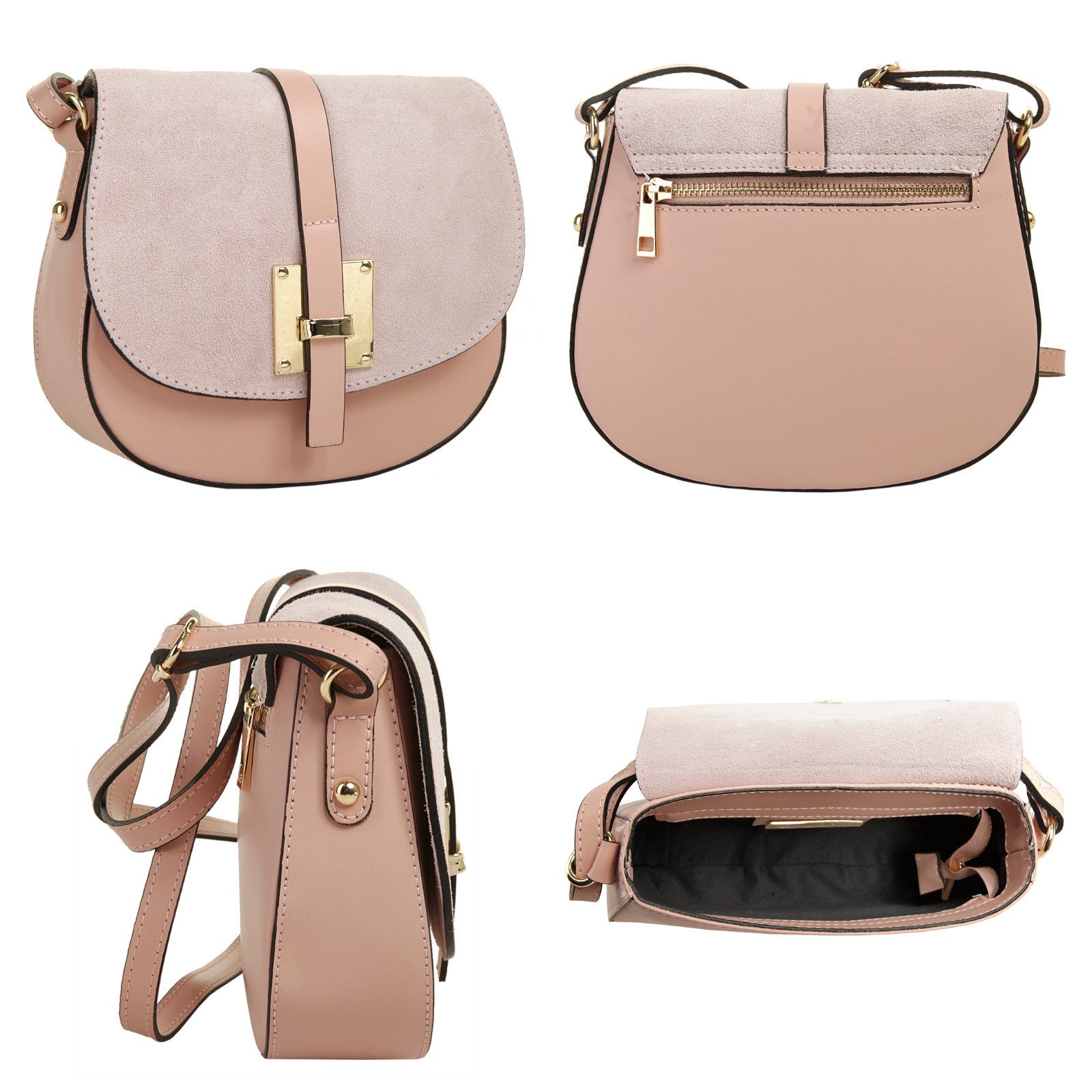 Cluty Schoudertas echt leer, made in italy