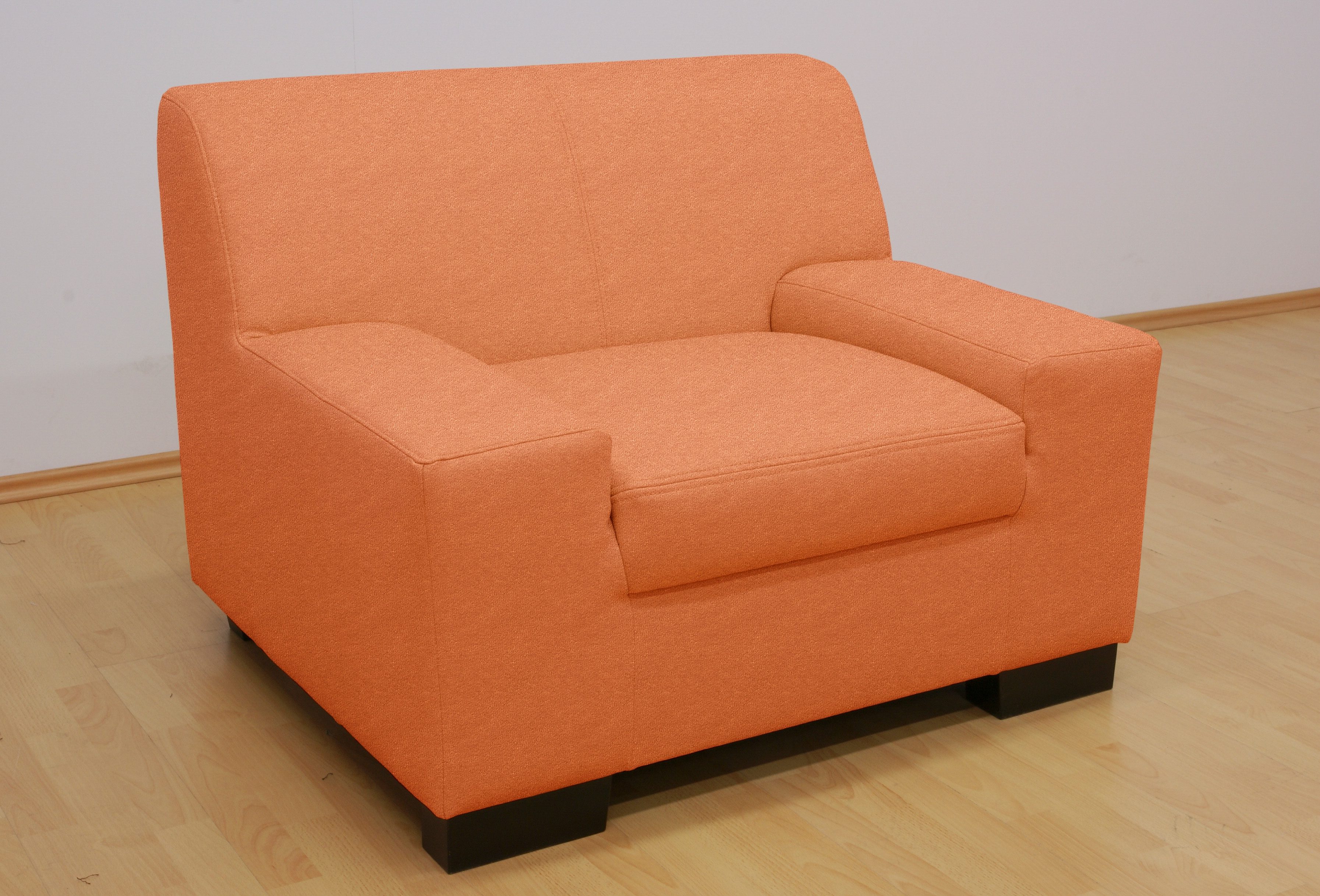DOMO collection Fauteuil Norma kubisch en tijdloos, comfortabel, platte armleuningen
