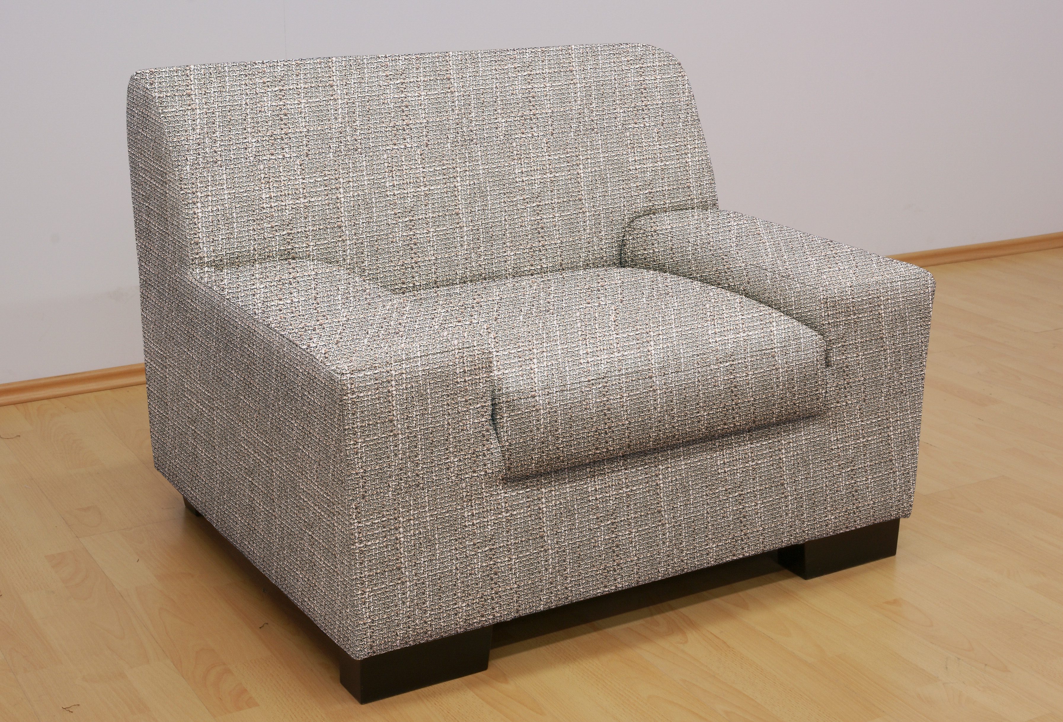 DOMO collection Fauteuil Norma kubisch en tijdloos, comfortabel, platte armleuningen