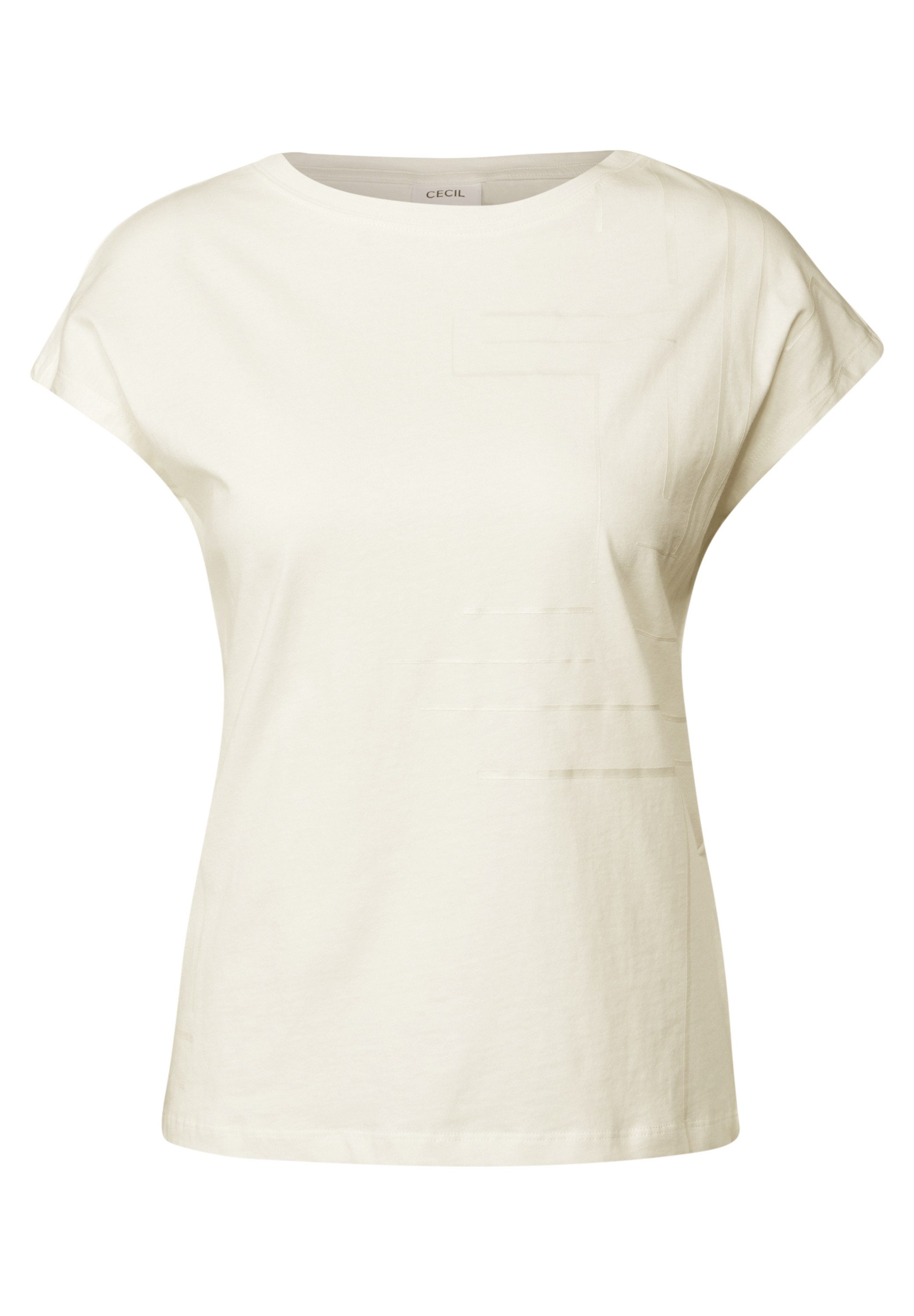Cecil T-shirt met folieprint
