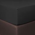 bettwarenshop hoeslaken boxspring elastisch voor extra hoge matrassen (1 stuk) zwart