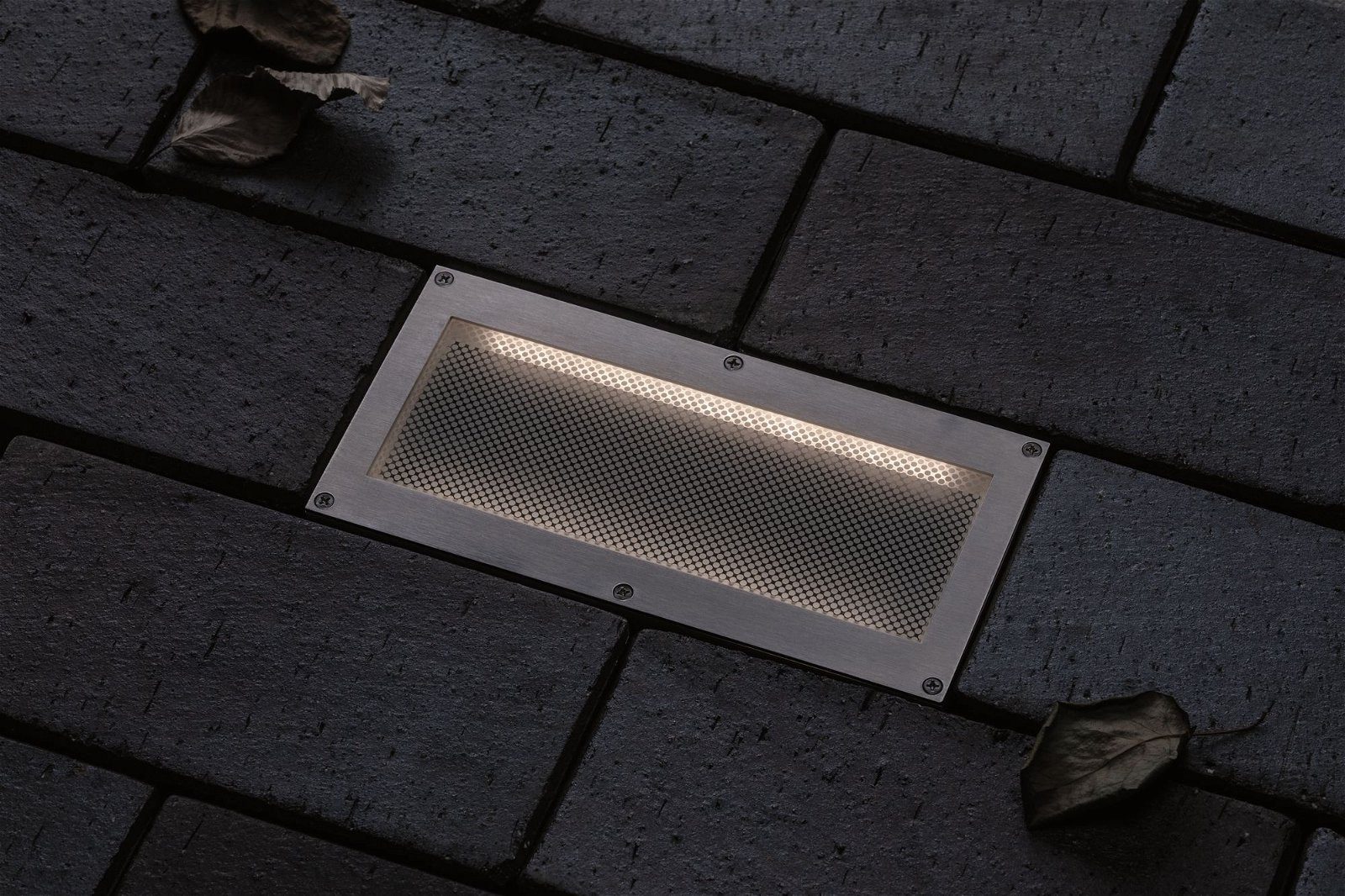 Paulmann Ledinbouwlamp Brick IP67 200x100mm 3000K 1,6W 50lm 230V alu, grijs metaal, roestvrij staal (1 stuk)