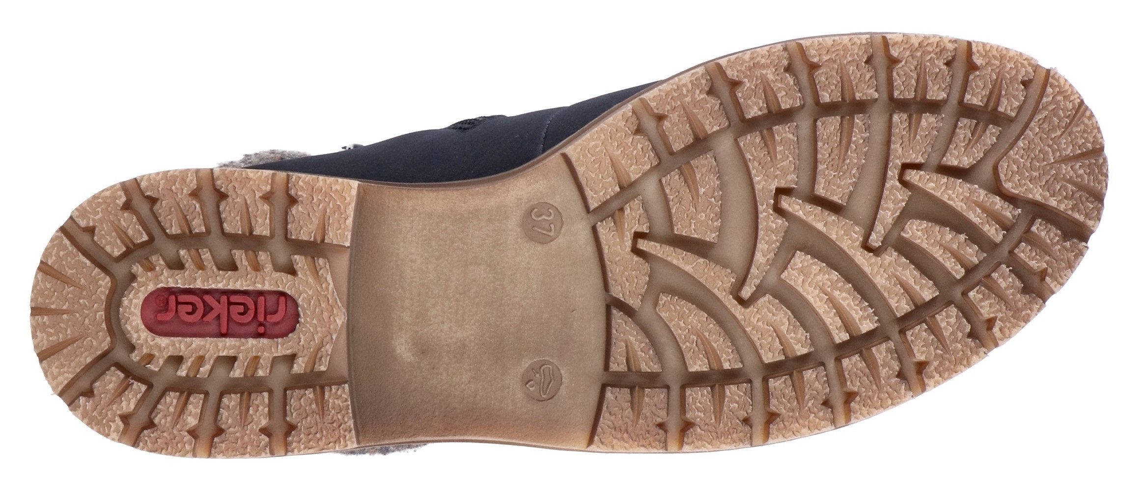 Rieker Winterlaarsjes winterlaarzen, veterschoenen met gebreide rand en rieker-tex